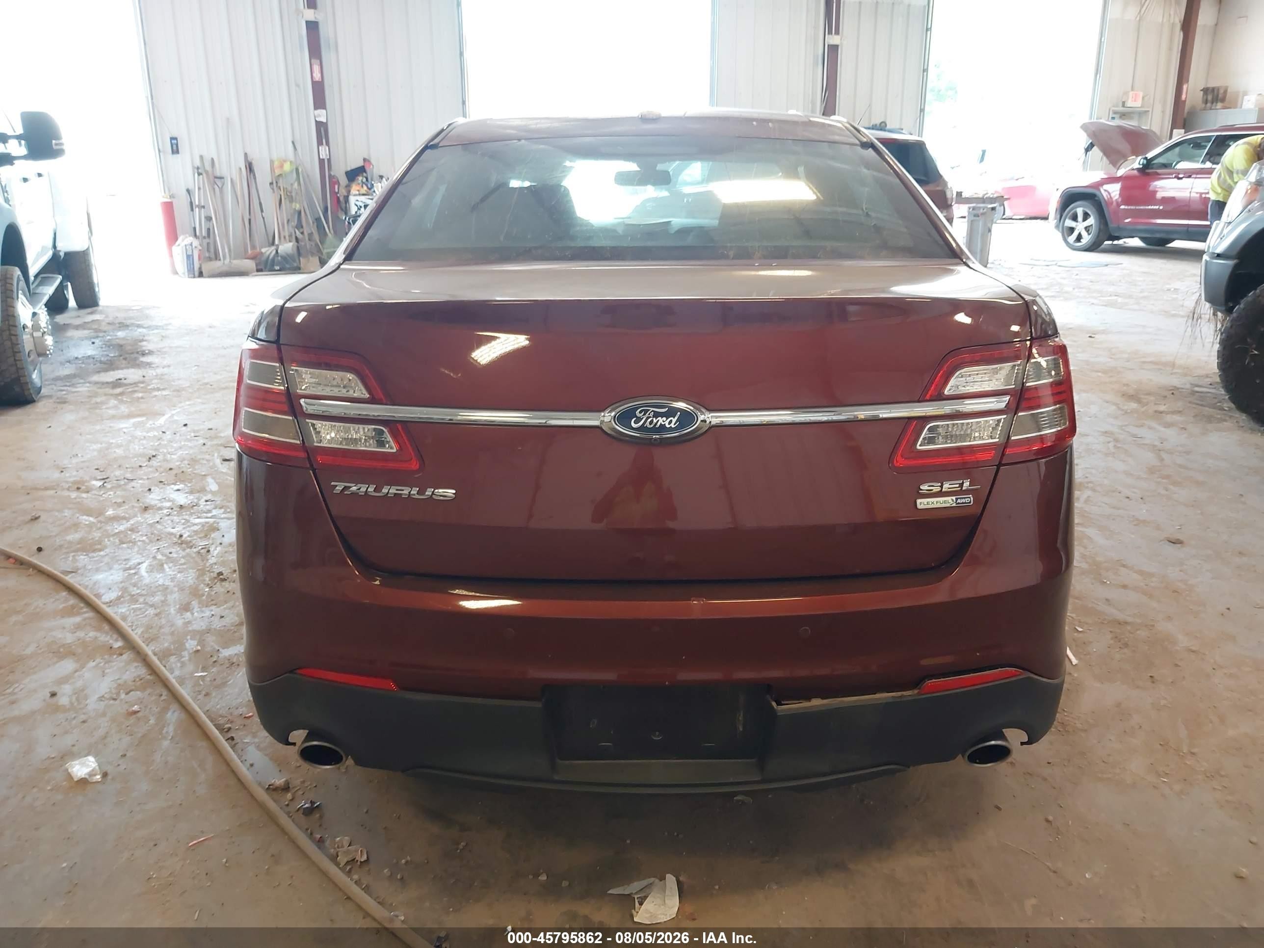 2015 Ford Taurus Sel Burgundy vin: 1FAHP2H82FG135040