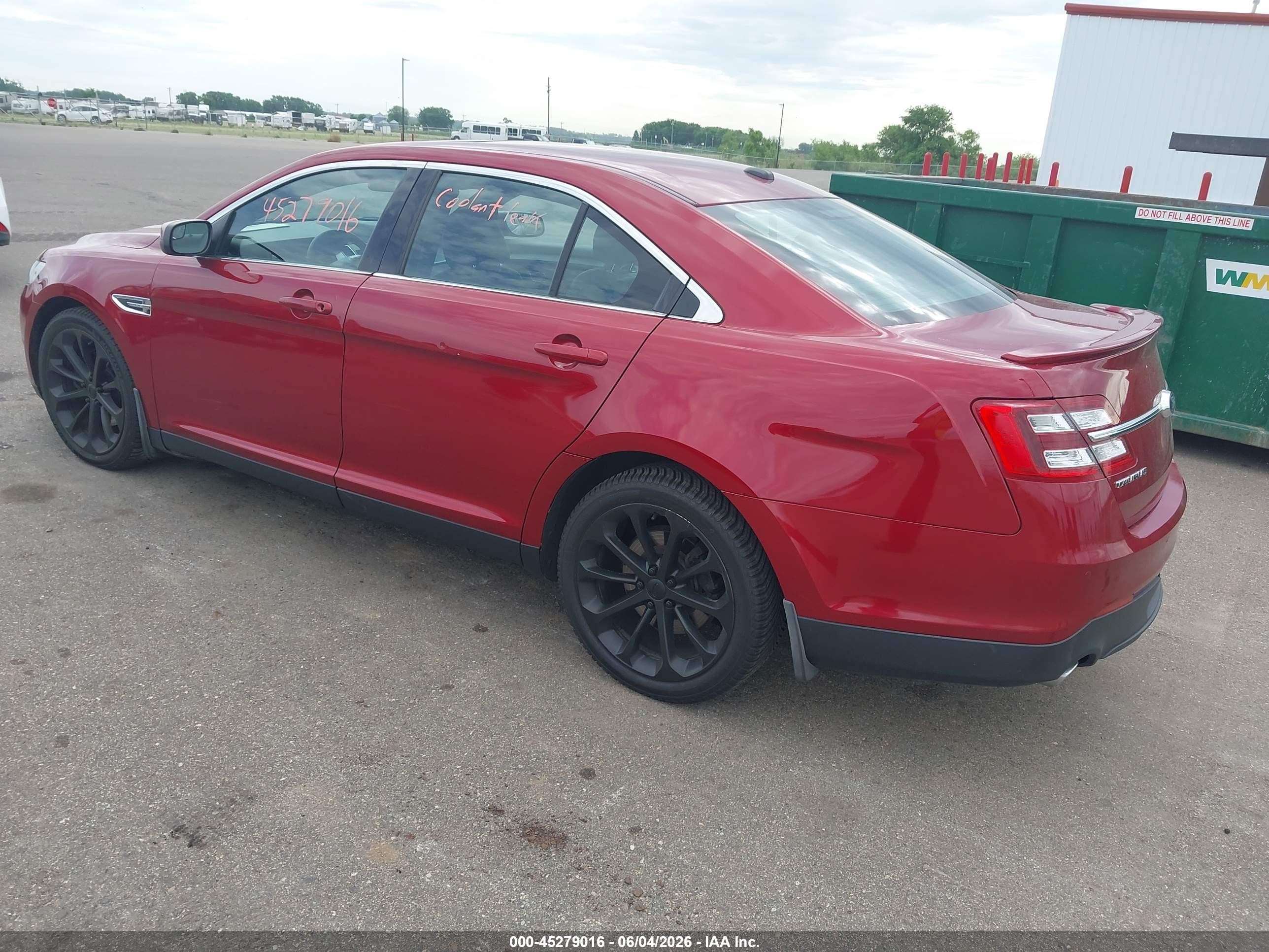 2014 Ford Taurus Sel Красный vin: 1FAHP2H83EG137880