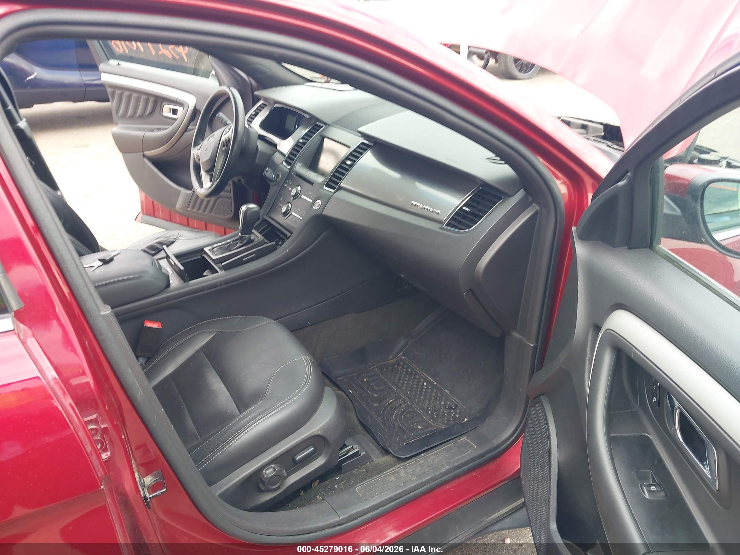 2014 Ford Taurus Sel Красный vin: 1FAHP2H83EG137880