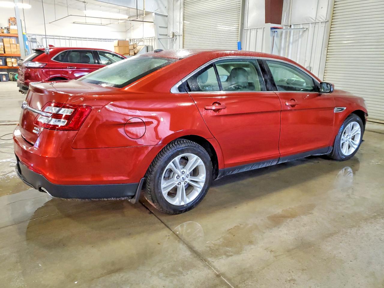 2014 Ford Taurus Sel Red vin: 1FAHP2H83EG183709