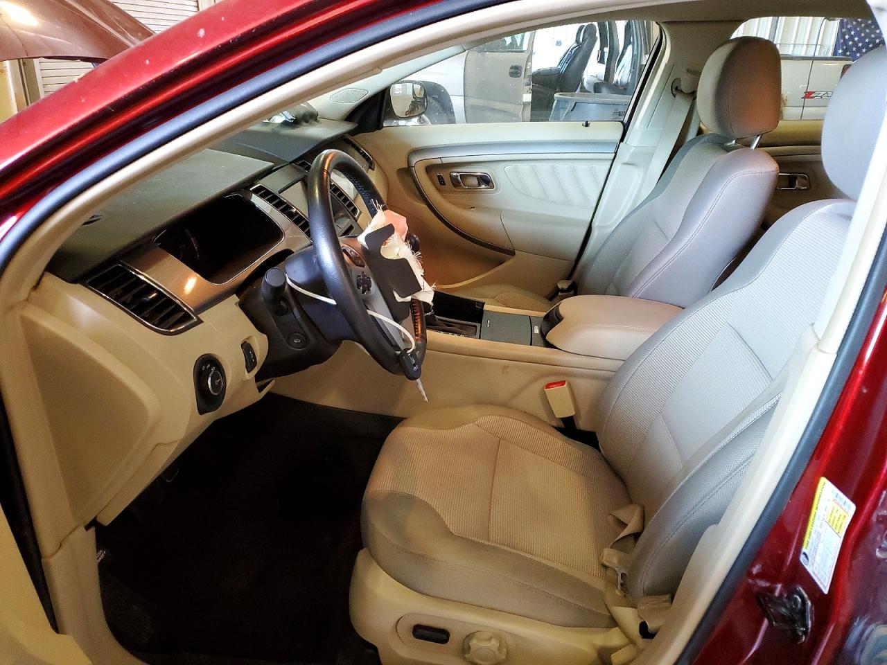 2014 Ford Taurus Sel Red vin: 1FAHP2H83EG183709