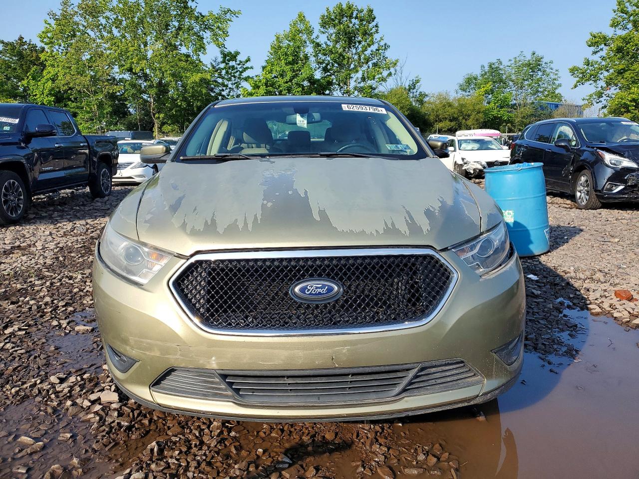 2013 Ford Taurus Sel Зеленый vin: 1FAHP2H84DG203559