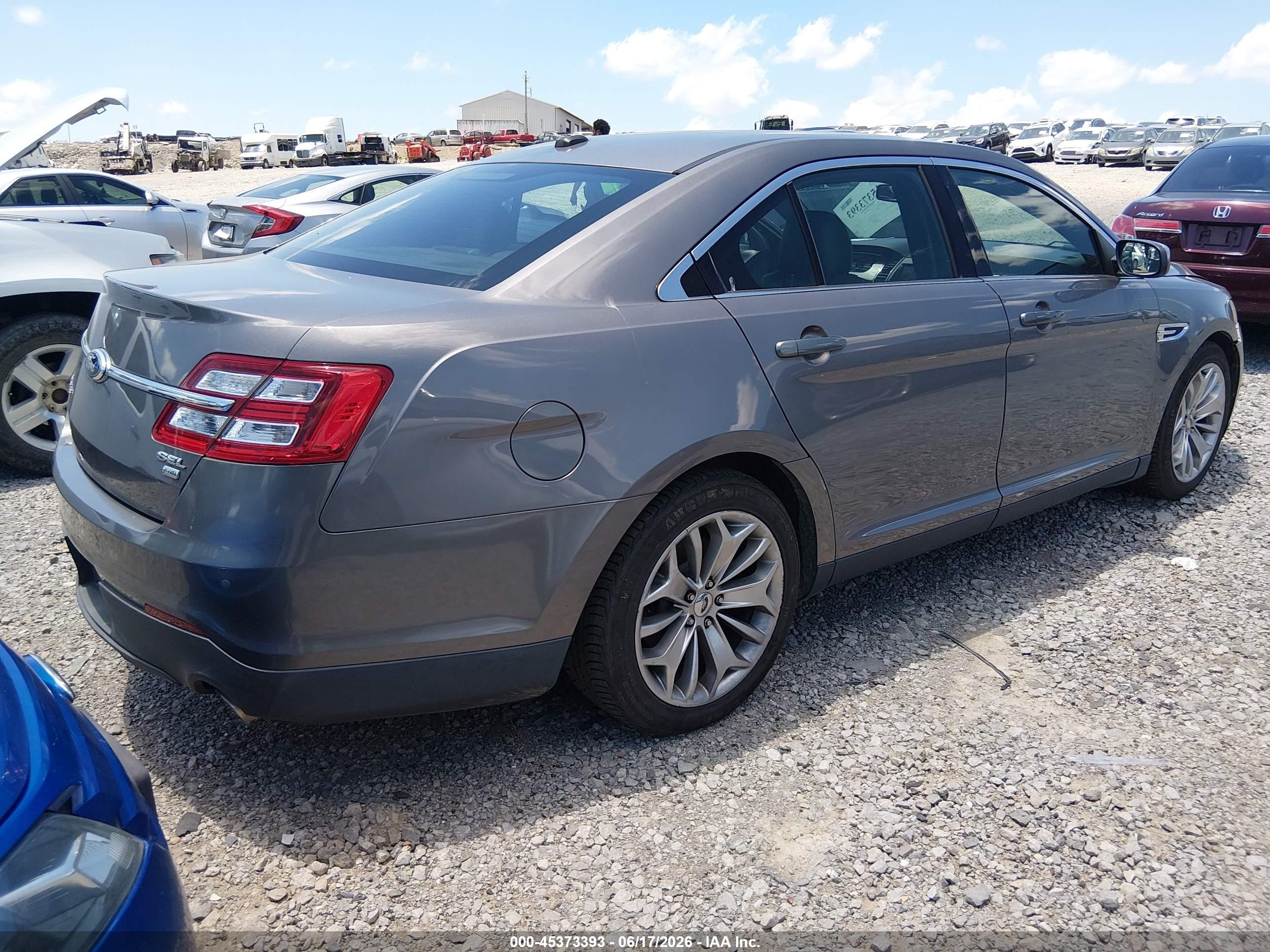 2013 Ford Taurus Sel Gray vin: 1FAHP2H84DG215419