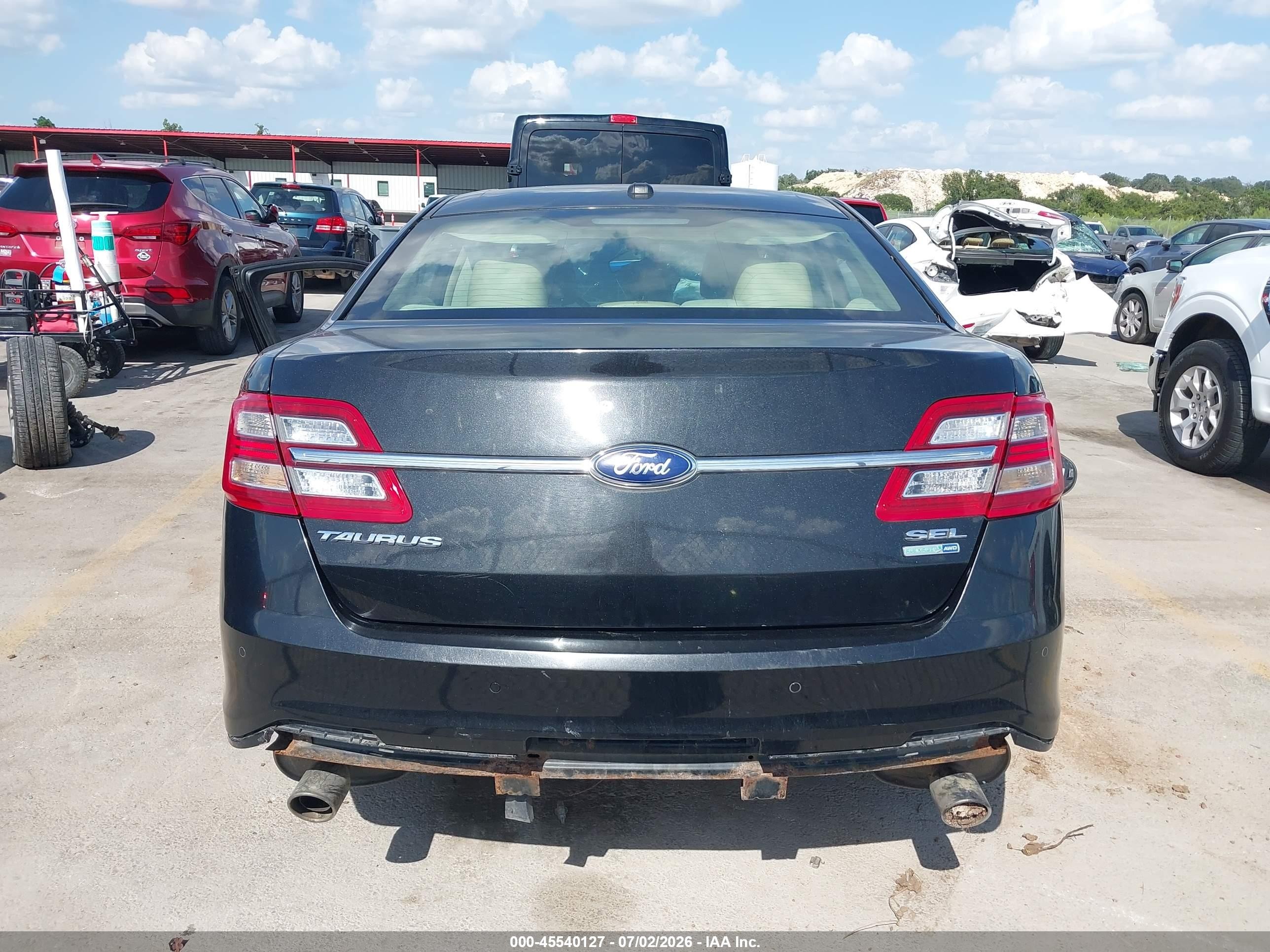 2013 Ford Taurus Sel Black vin: 1FAHP2H84DG215503