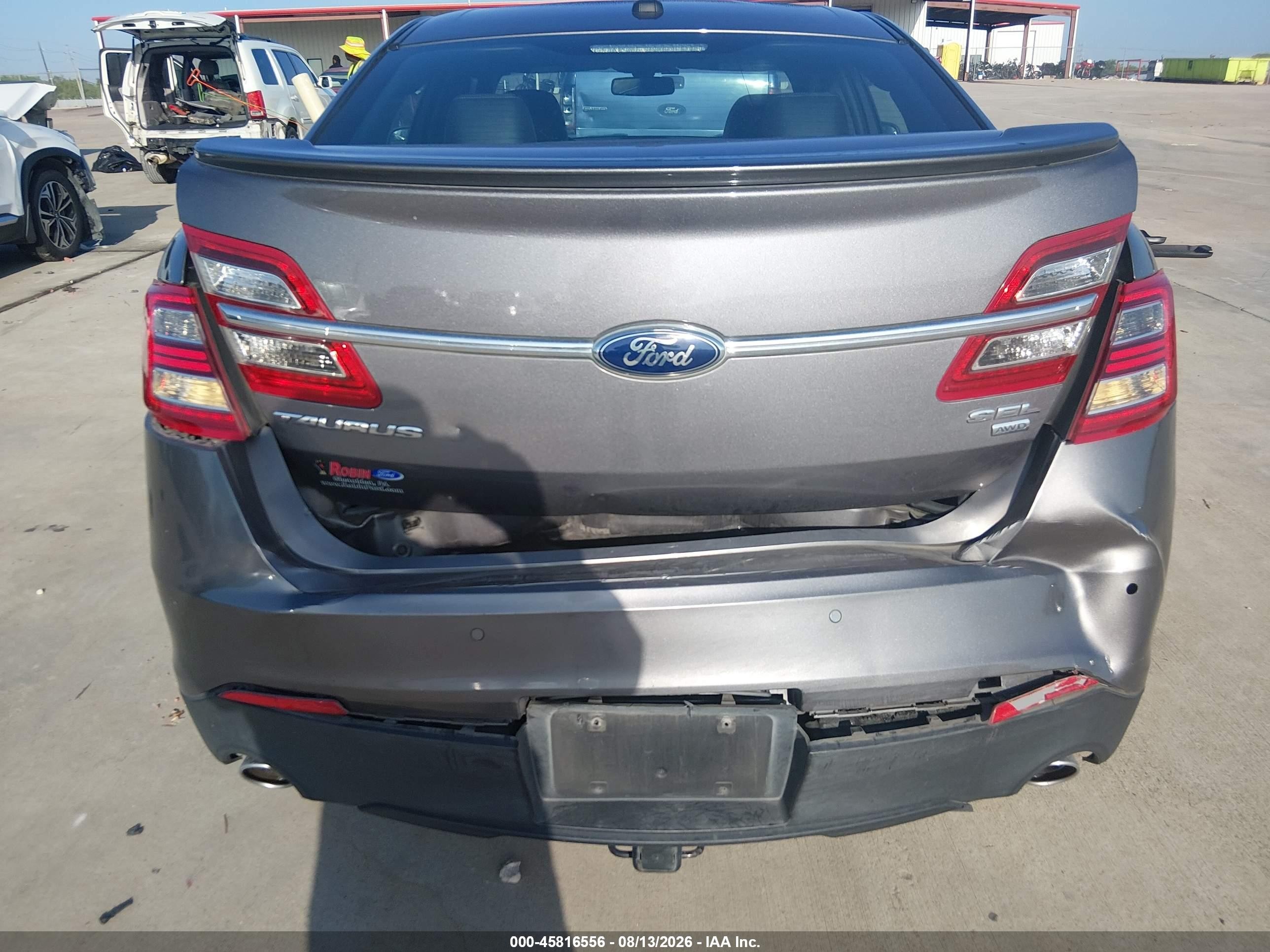 2013 Ford Taurus Sel Серый vin: 1FAHP2H84DG228560