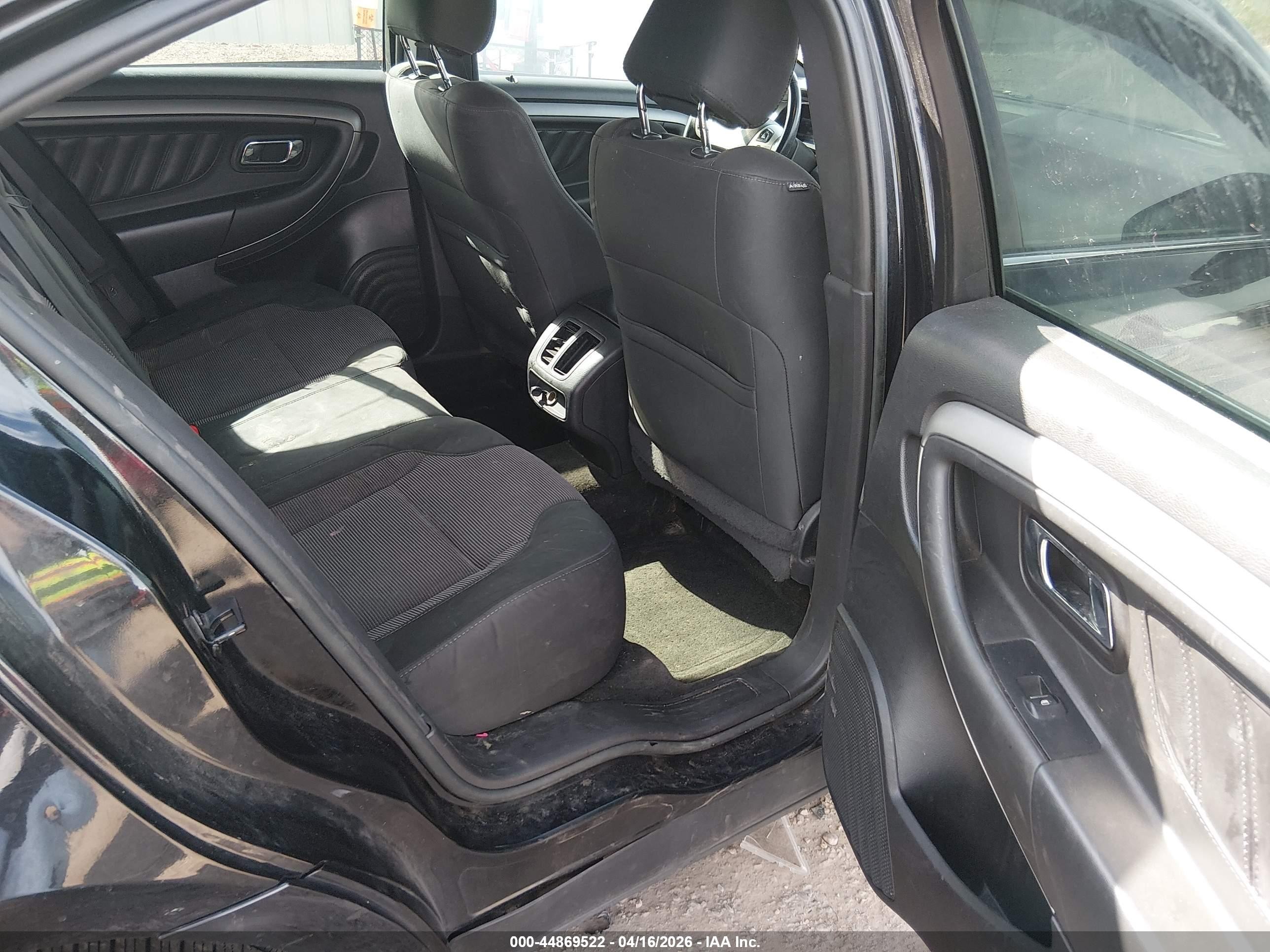 2013 Ford Taurus Sel Black vin: 1FAHP2H86DG182116