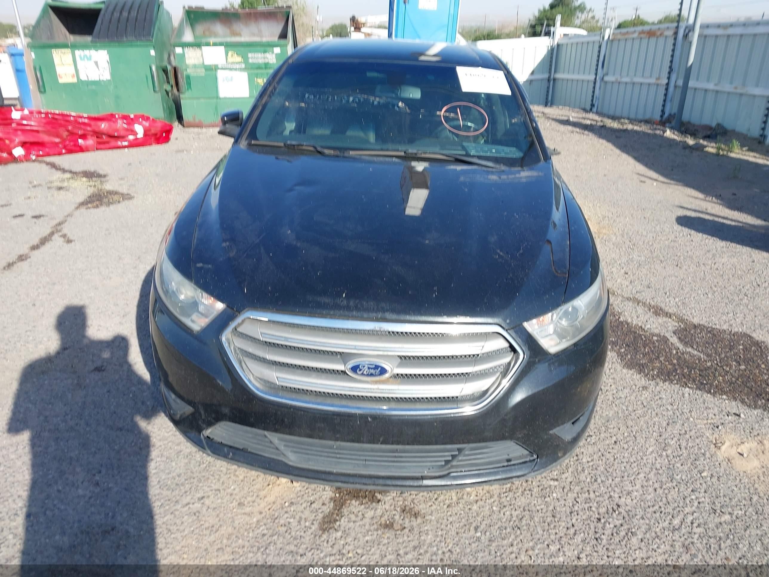 2013 Ford Taurus Sel Black vin: 1FAHP2H86DG182116