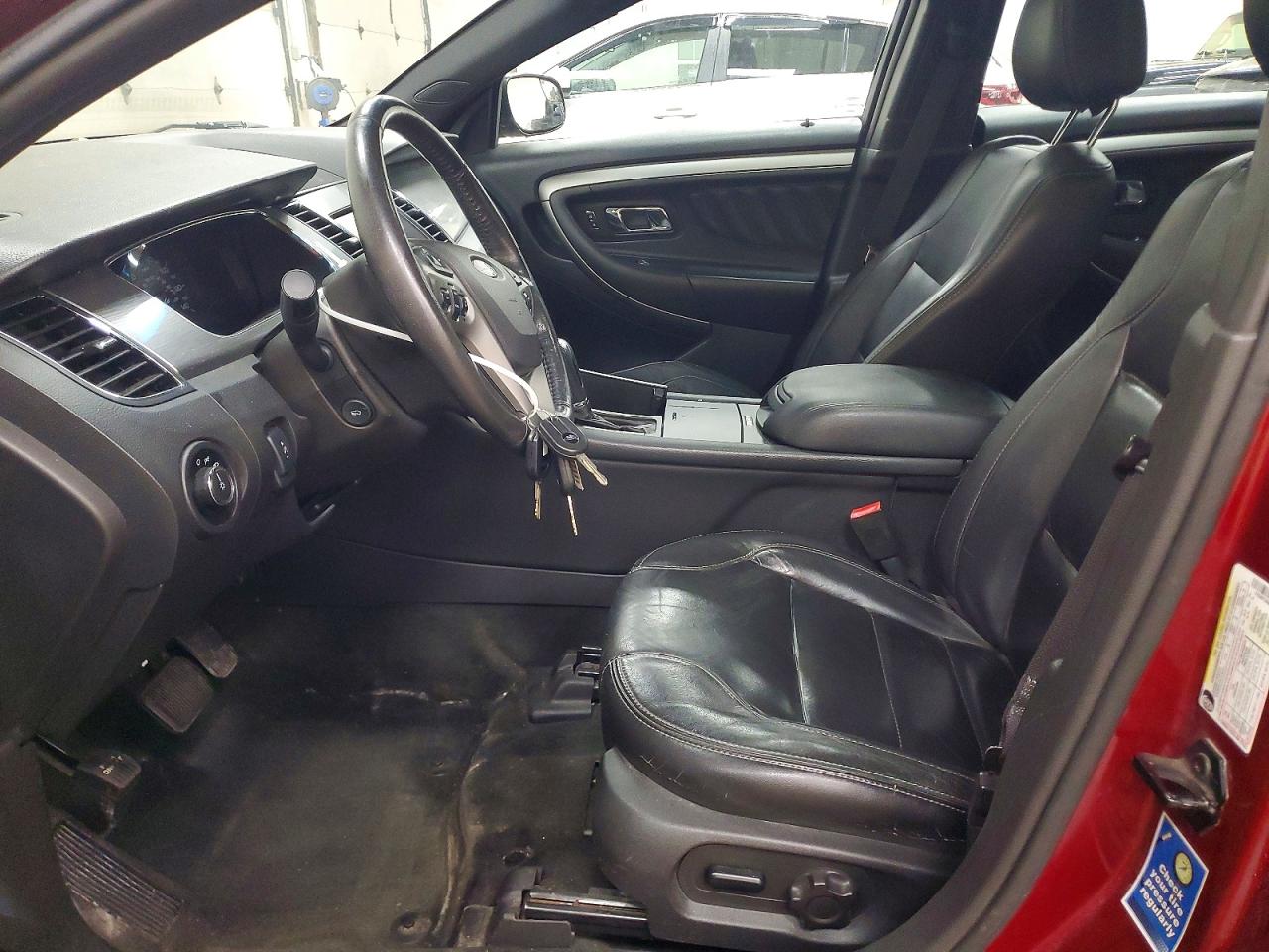 2014 Ford Taurus Sel Red vin: 1FAHP2H86EG151286