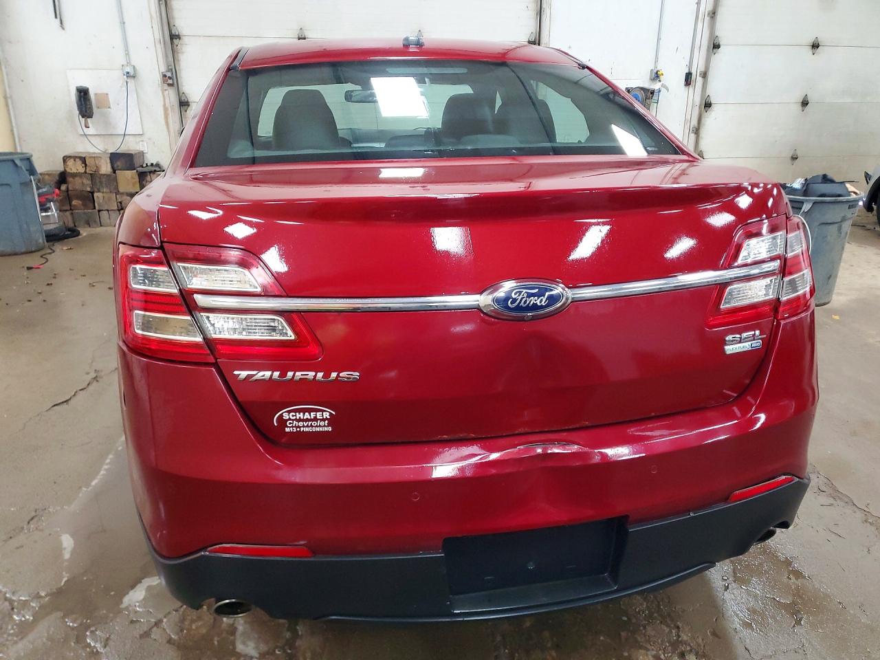 2014 Ford Taurus Sel Red vin: 1FAHP2H86EG151286