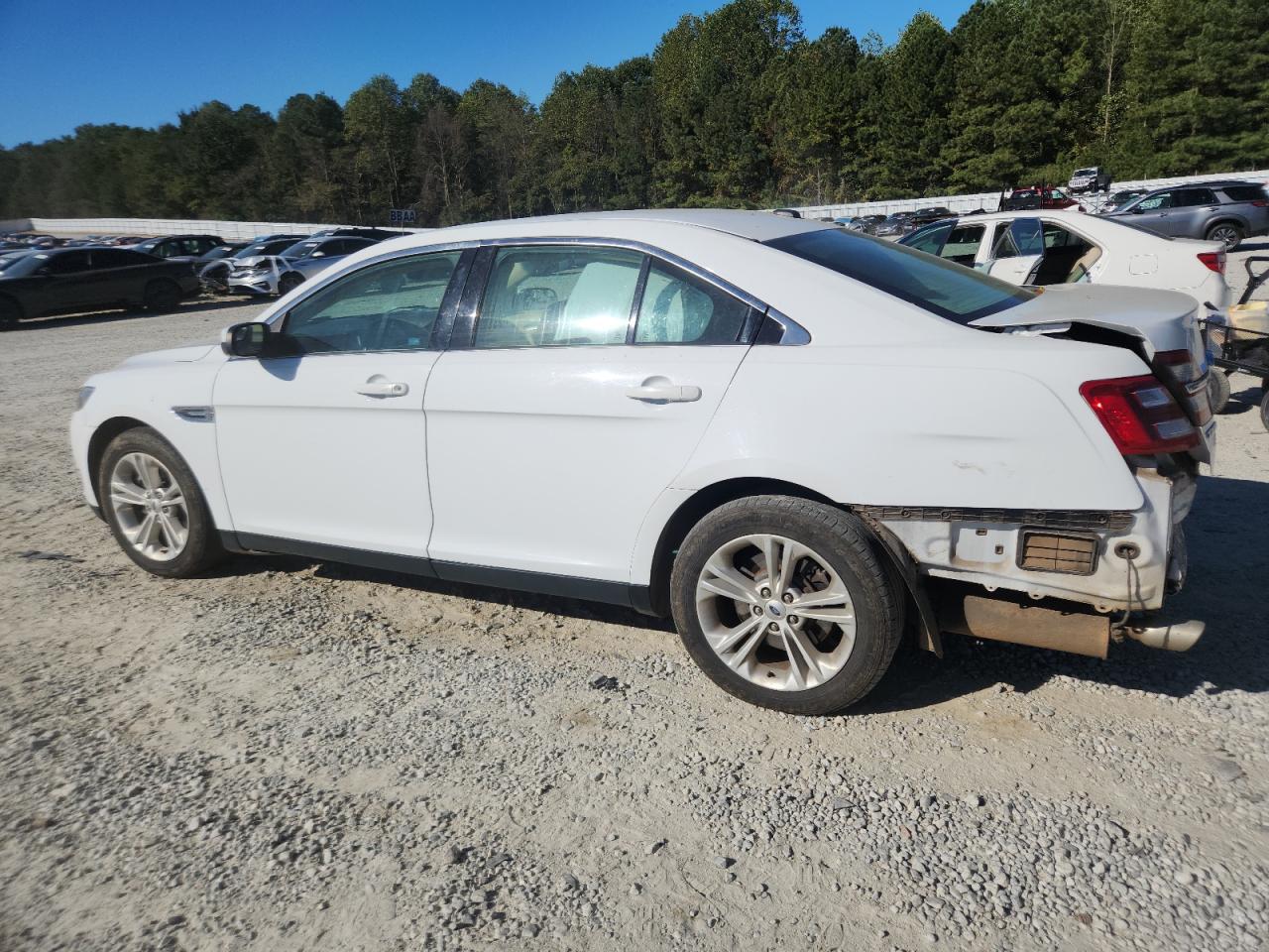 2015 Ford Taurus Sel White vin: 1FAHP2H86FG163956