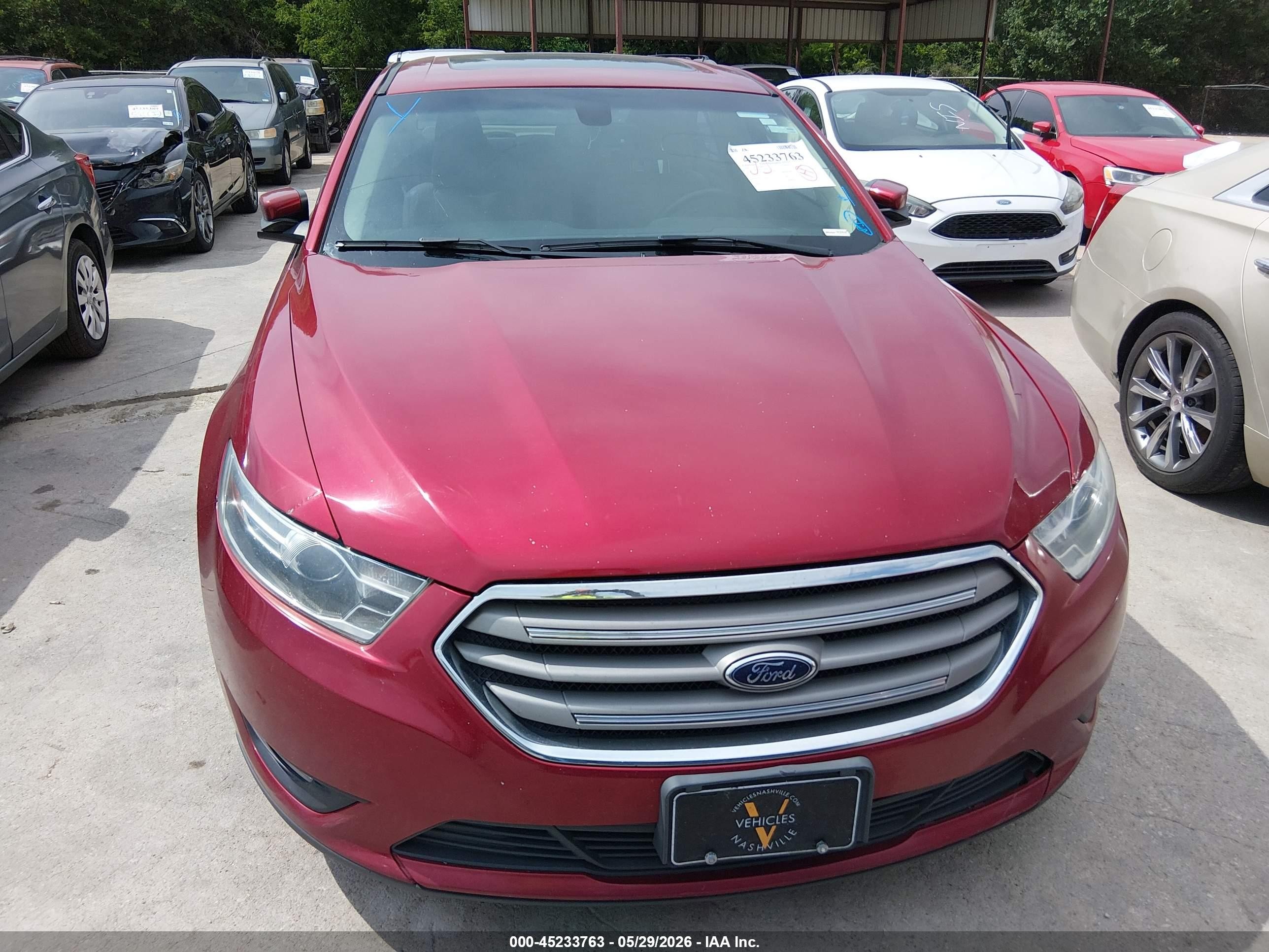 2016 Ford Taurus Sel Red vin: 1FAHP2H86GG150030
