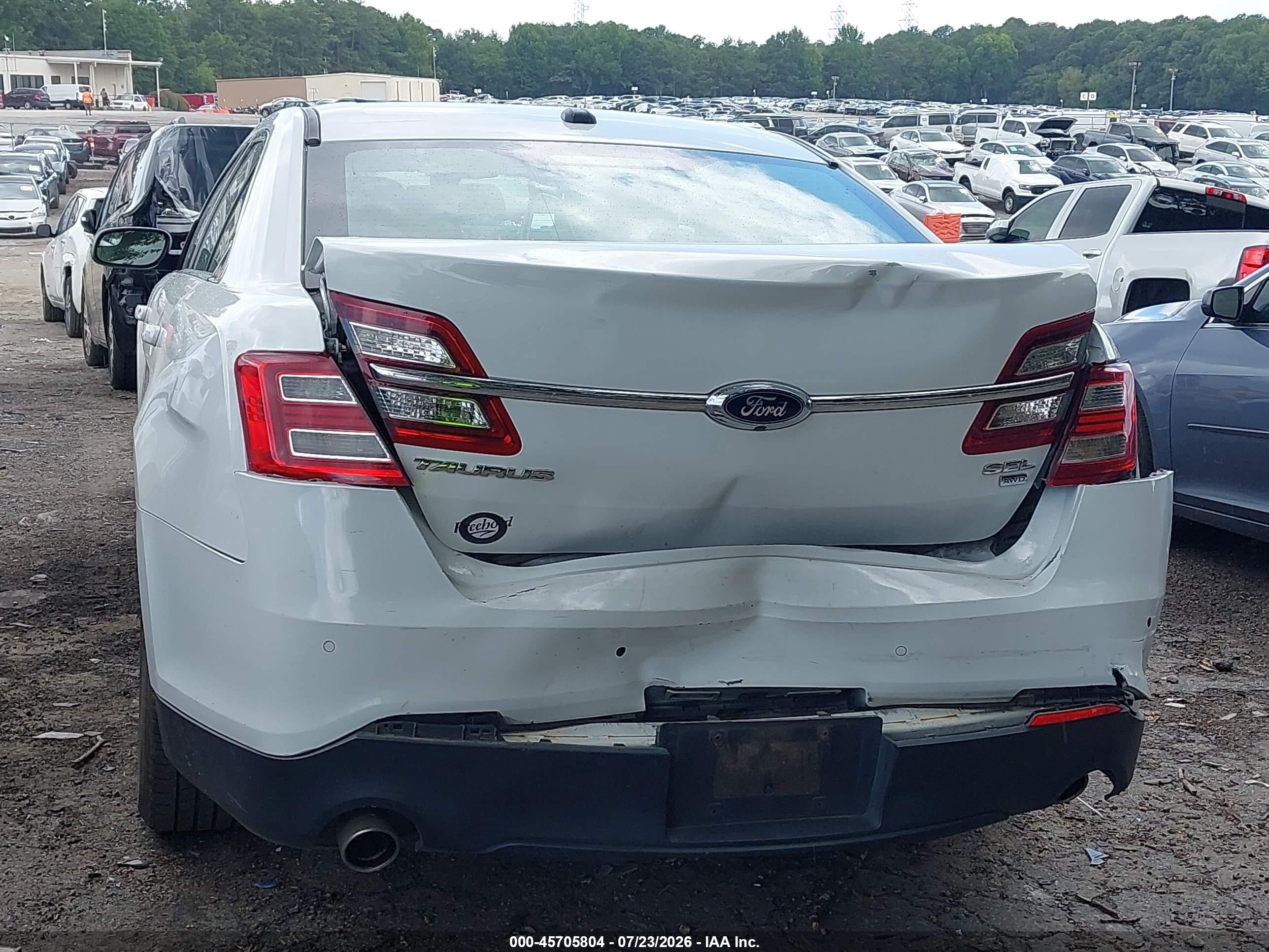 2015 Ford Taurus Sel White vin: 1FAHP2H88FG175381