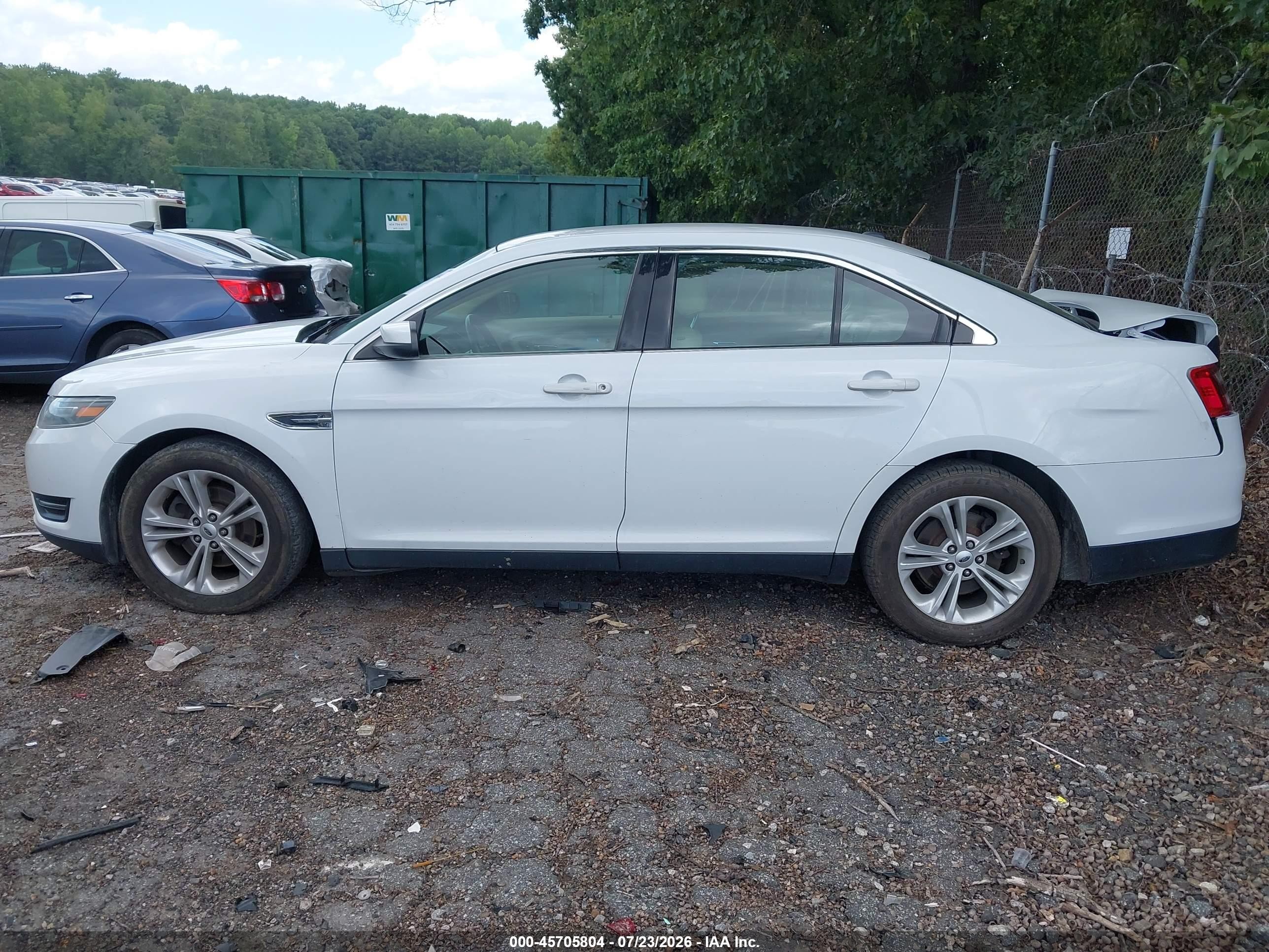 2015 Ford Taurus Sel White vin: 1FAHP2H88FG175381