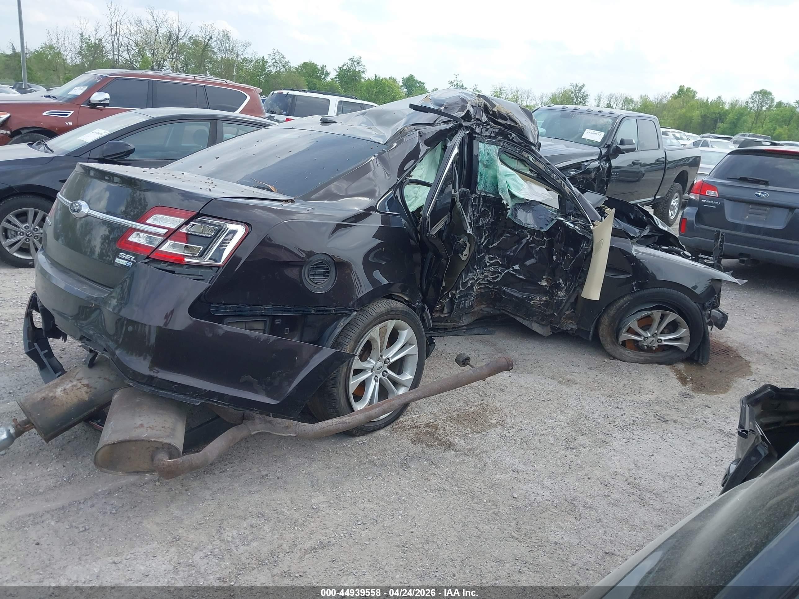 2013 Ford Taurus Sel Черный vin: 1FAHP2H89DG191876