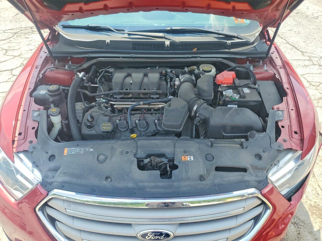 2015 Ford Taurus Sel Red vin: 1FAHP2H89FG188317