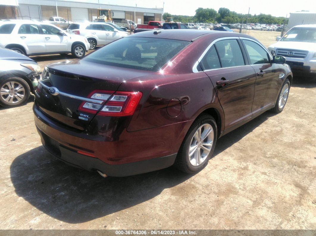 2018 Ford Taurus Sel Maroon vin: 1FAHP2H89JG125226
