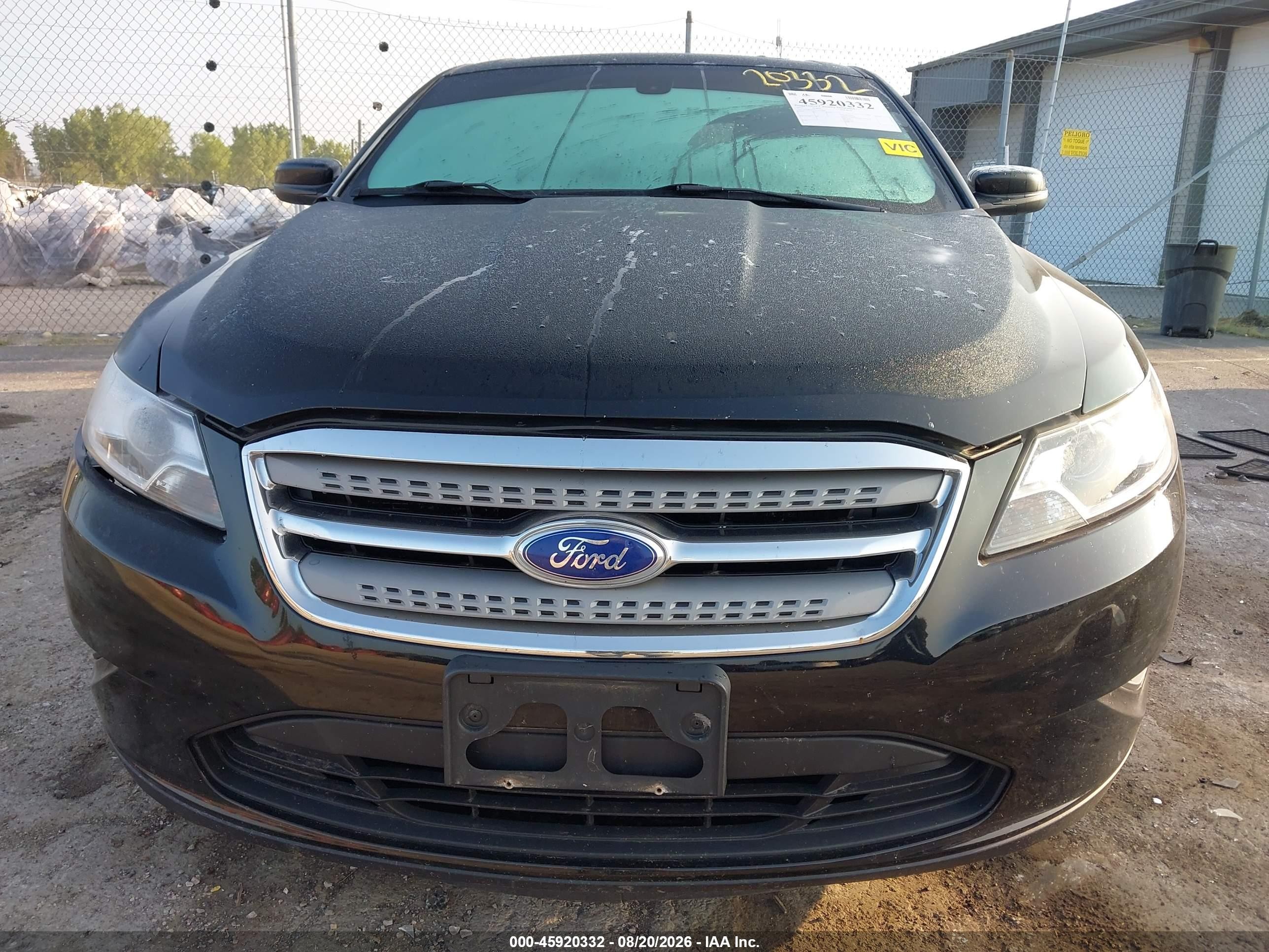 2012 Ford Taurus Sel Black vin: 1FAHP2HW0CG115864