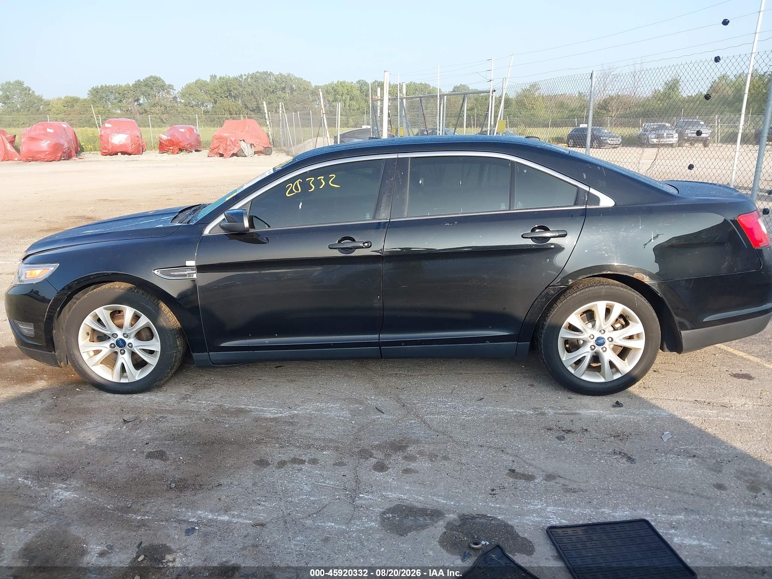 2012 Ford Taurus Sel Black vin: 1FAHP2HW0CG115864