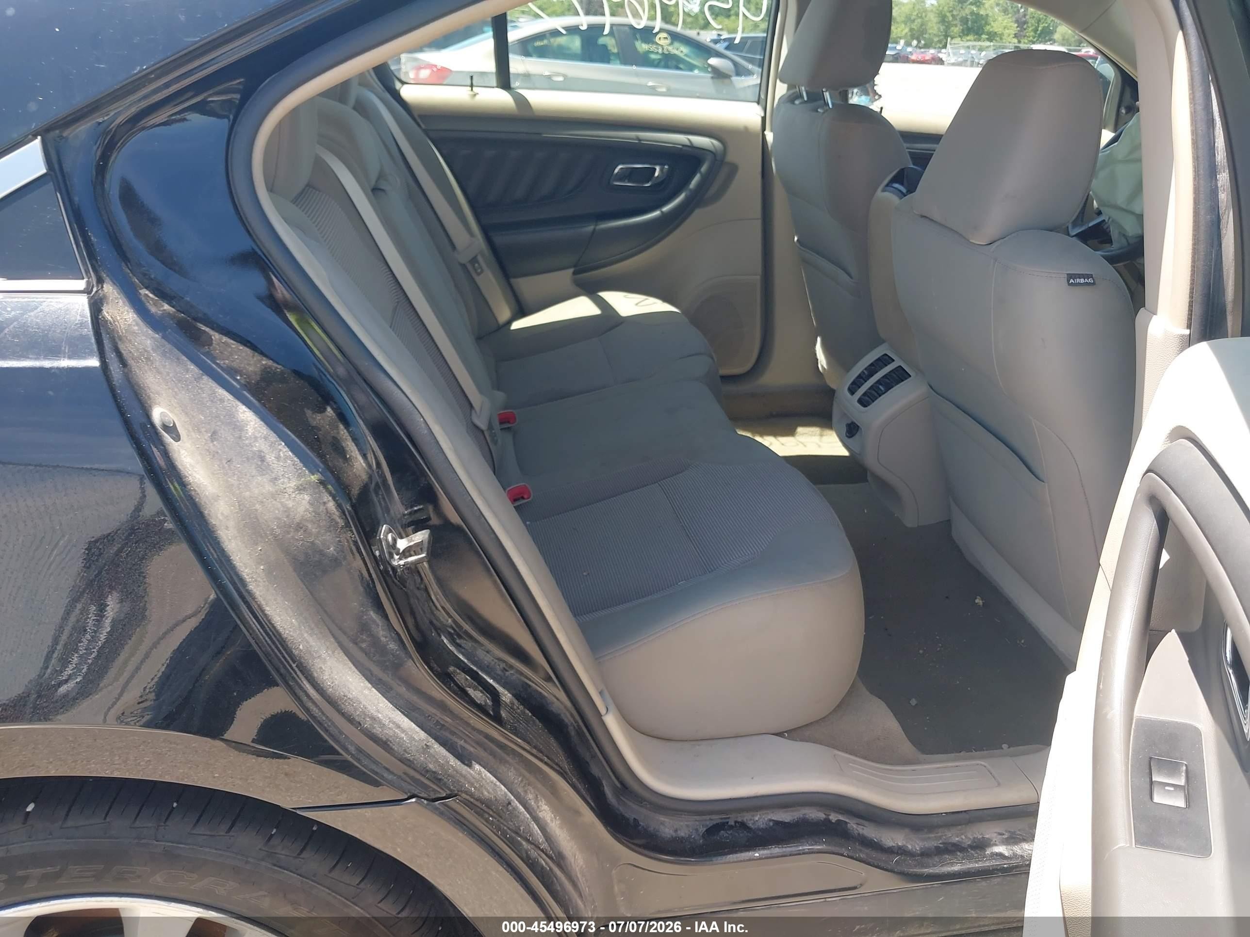 2012 Ford Taurus Sel Black vin: 1FAHP2HW2CG109743