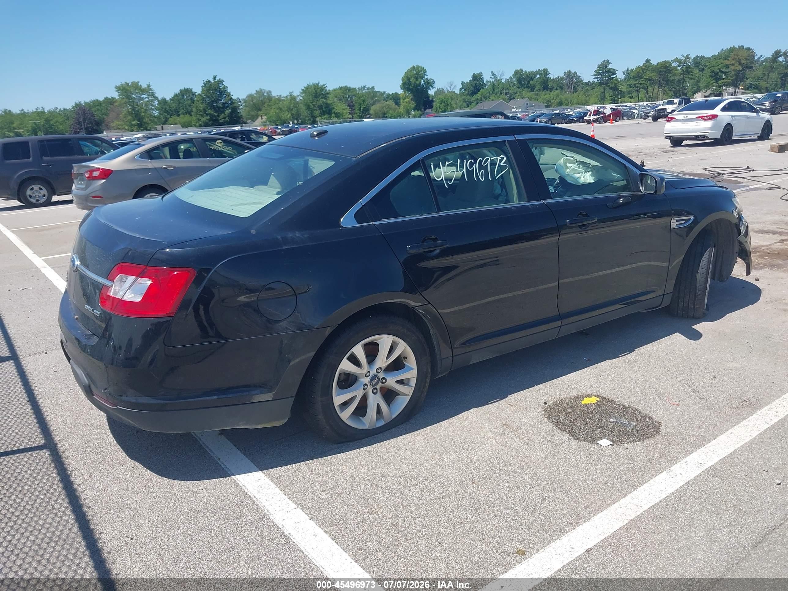 2012 Ford Taurus Sel Black vin: 1FAHP2HW2CG109743