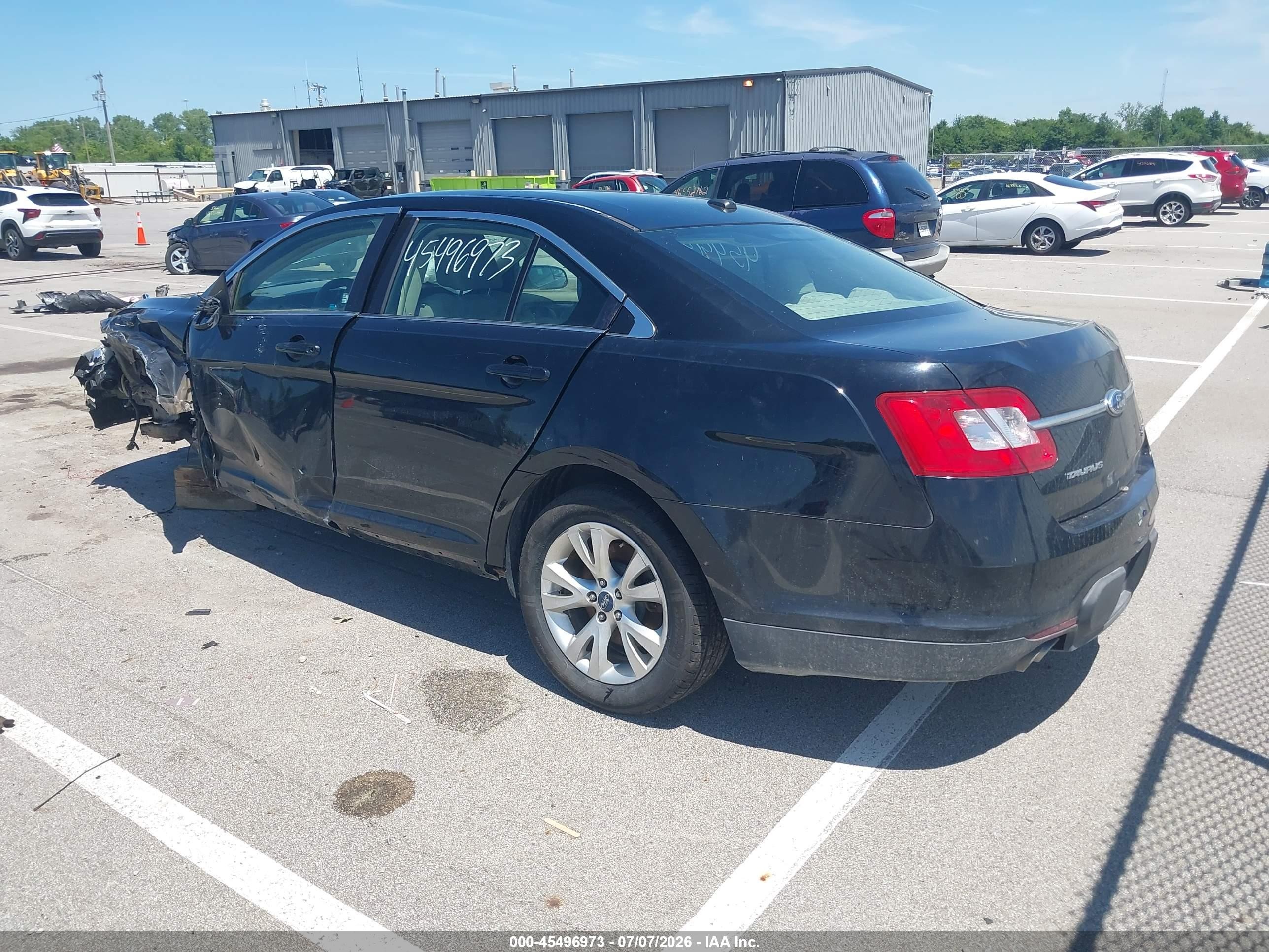 2012 Ford Taurus Sel Black vin: 1FAHP2HW2CG109743
