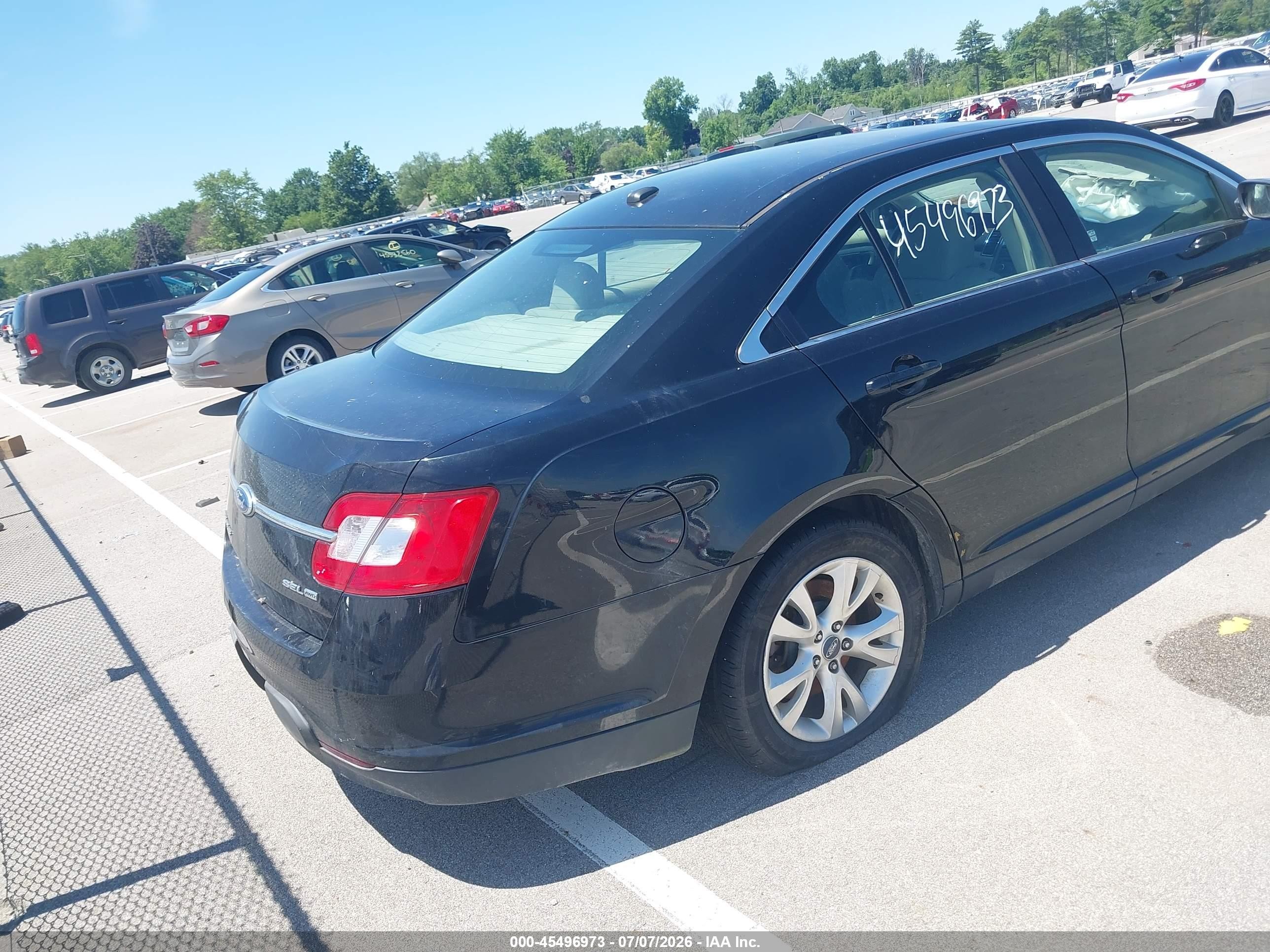 2012 Ford Taurus Sel Black vin: 1FAHP2HW2CG109743