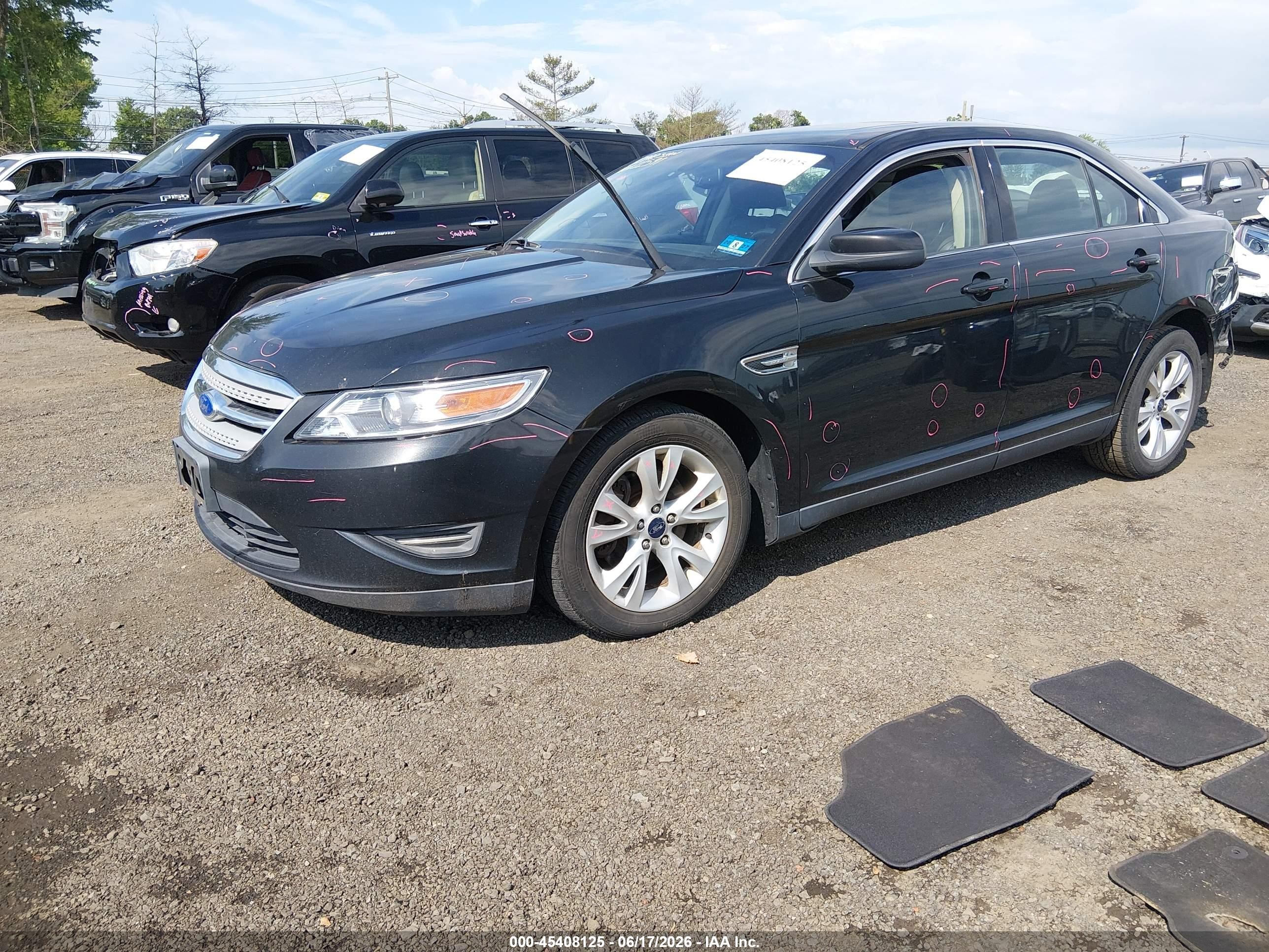 2012 Ford Taurus Sel Black vin: 1FAHP2HW3CG137213