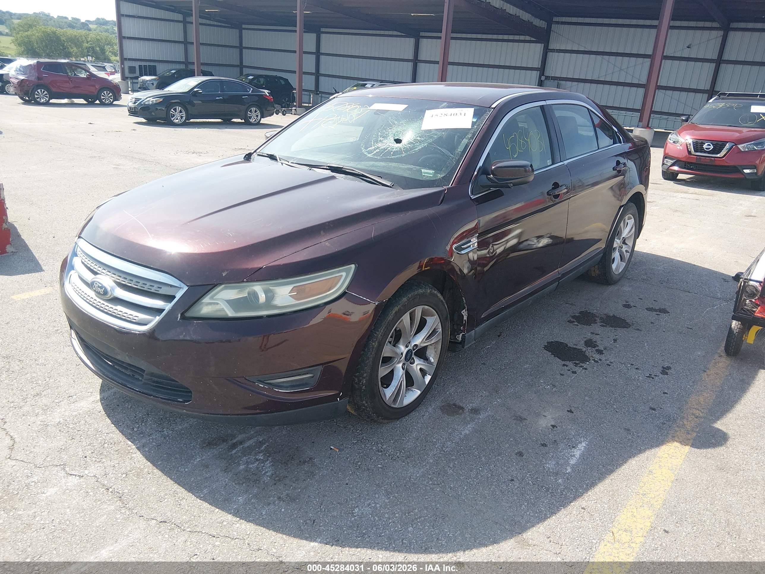 2010 Ford Taurus Sel Burgundy vin: 1FAHP2HW4AG165468
