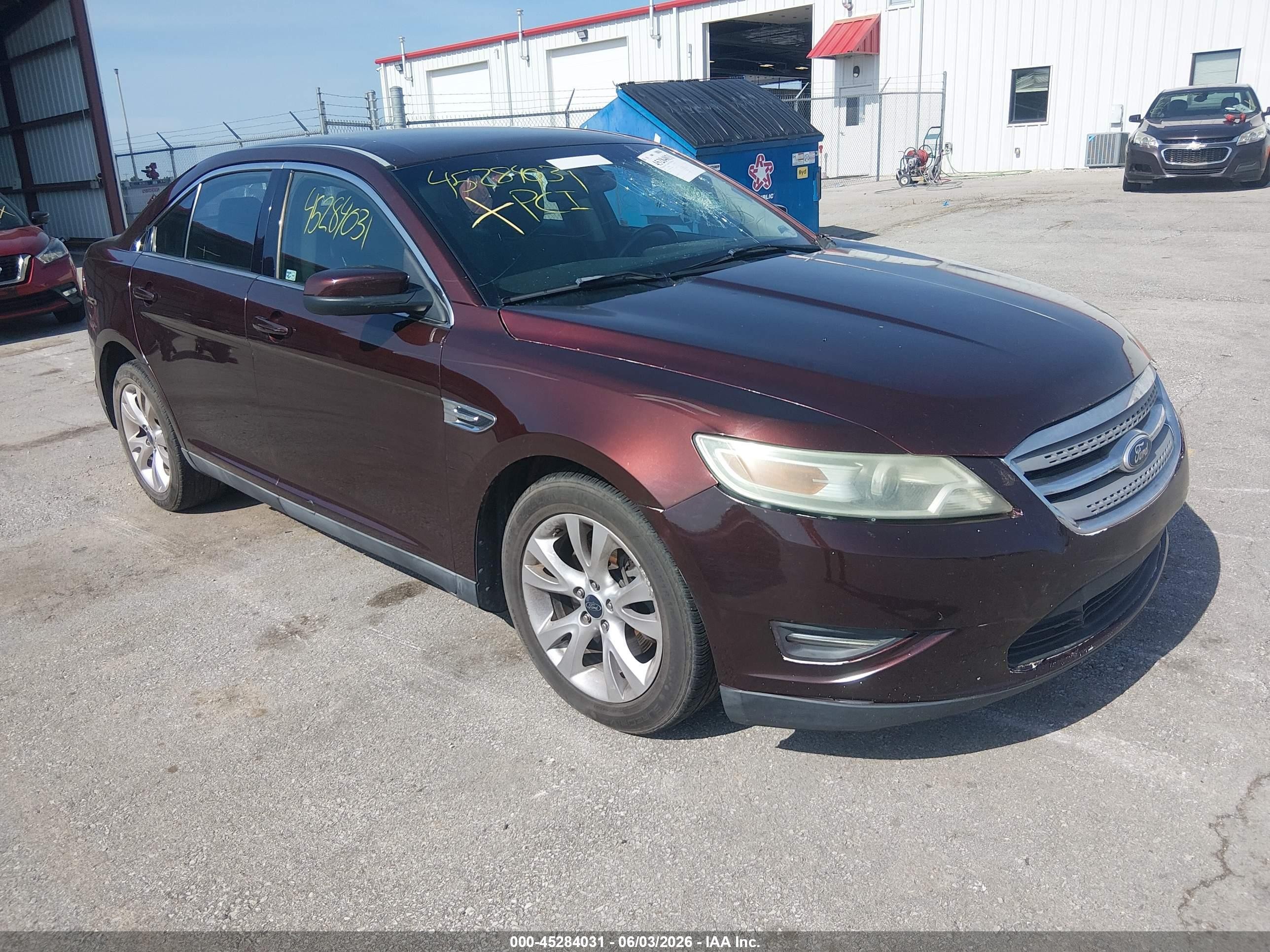 2010 Ford Taurus Sel Burgundy vin: 1FAHP2HW4AG165468