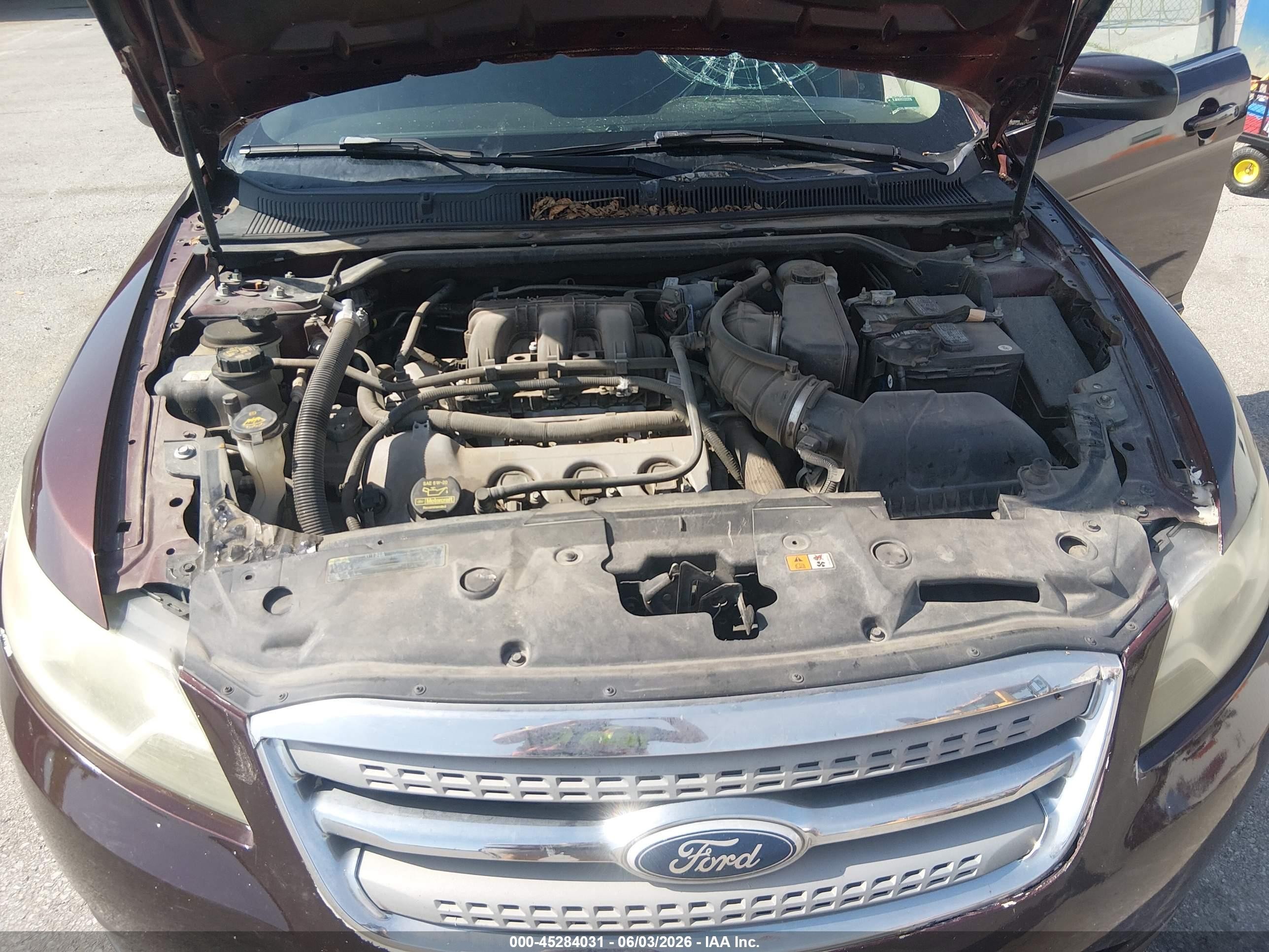 2010 Ford Taurus Sel Burgundy vin: 1FAHP2HW4AG165468
