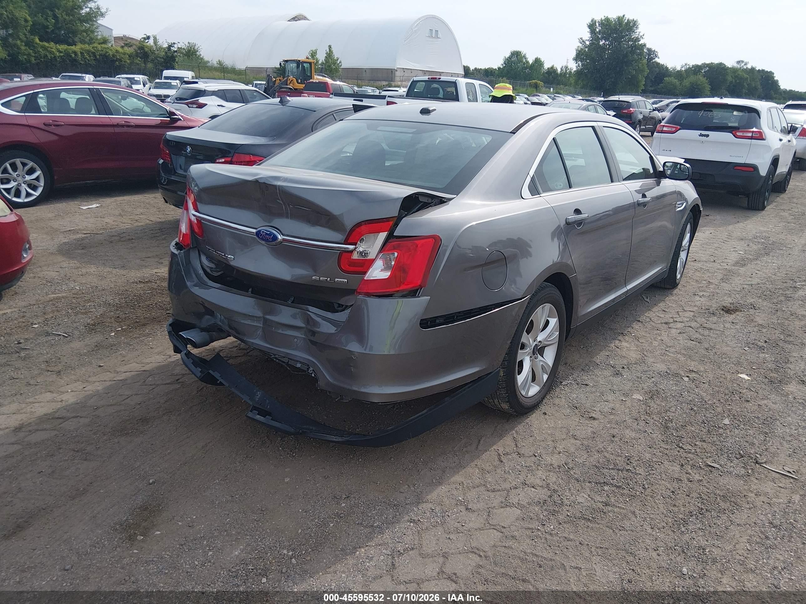 2012 Ford Taurus Sel Gray vin: 1FAHP2HW6CG136296