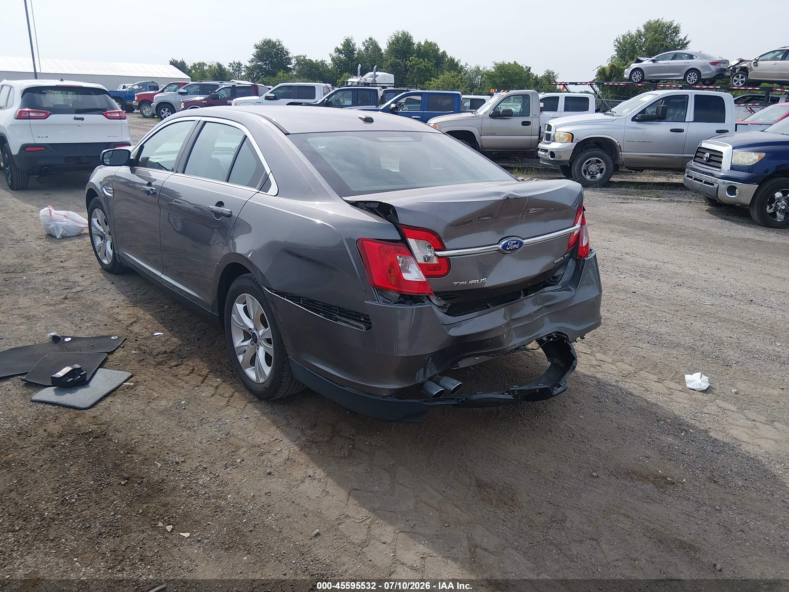 2012 Ford Taurus Sel Gray vin: 1FAHP2HW6CG136296