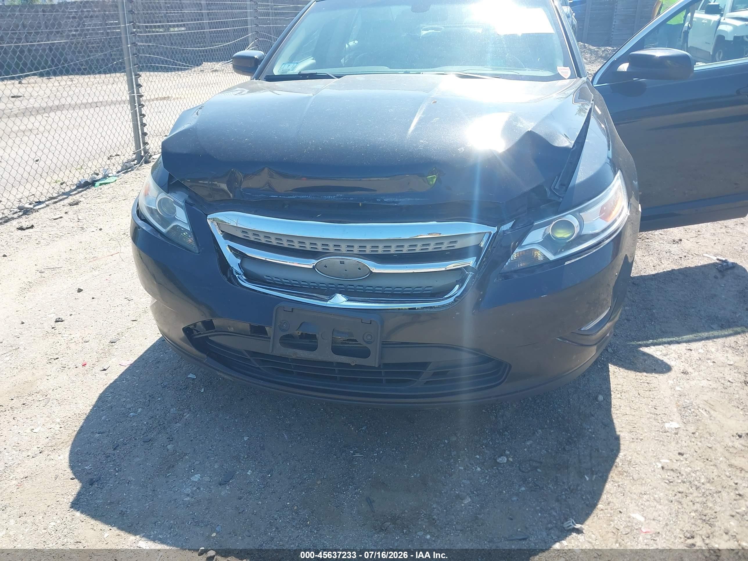 2012 Ford Taurus Sel Черный vin: 1FAHP2HW8CG144691