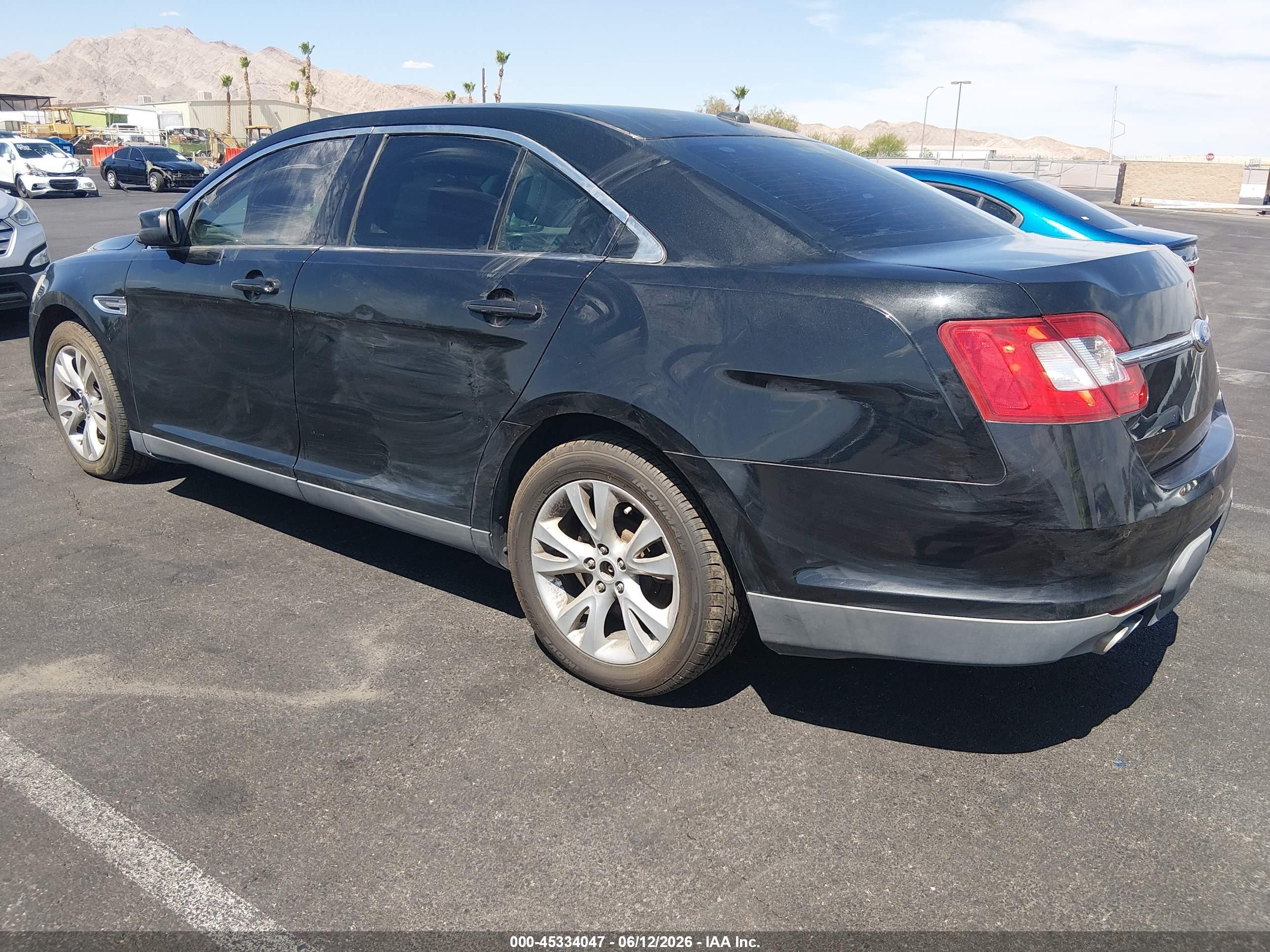 2012 Ford Taurus Sel Black vin: 1FAHP2HWXCG140528