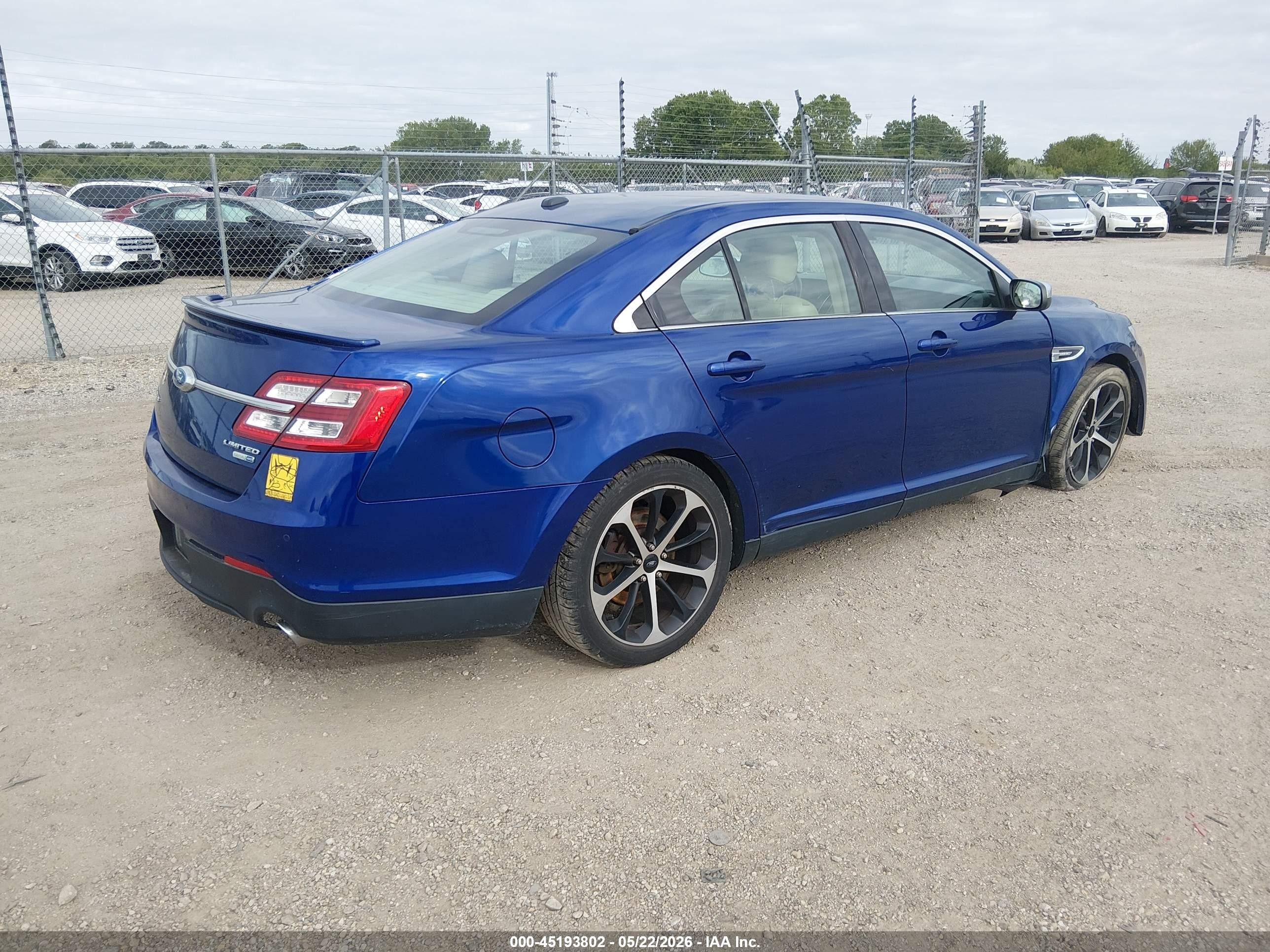 2015 Ford Taurus Limited Blue vin: 1FAHP2J80FG151148