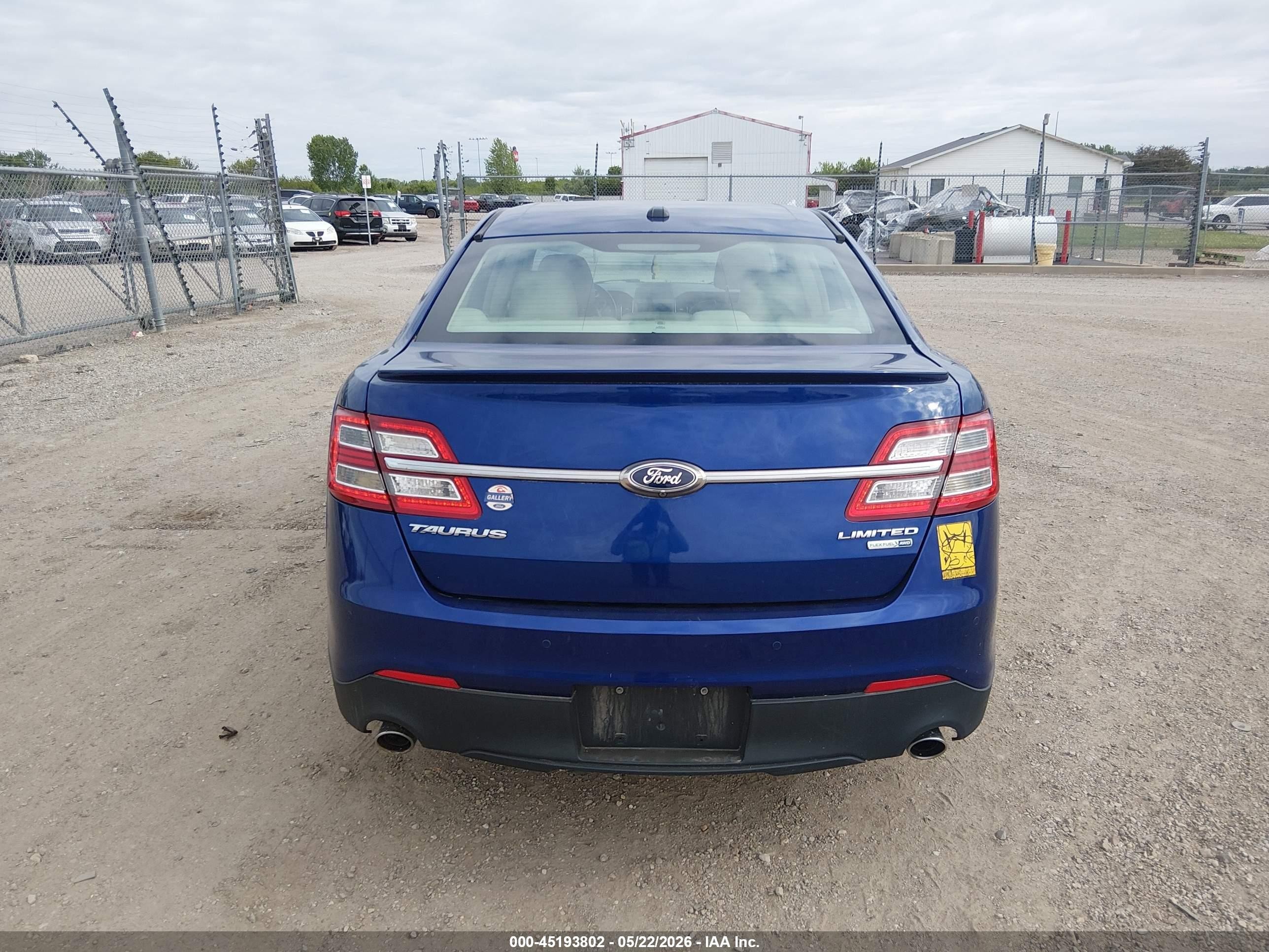2015 Ford Taurus Limited Blue vin: 1FAHP2J80FG151148