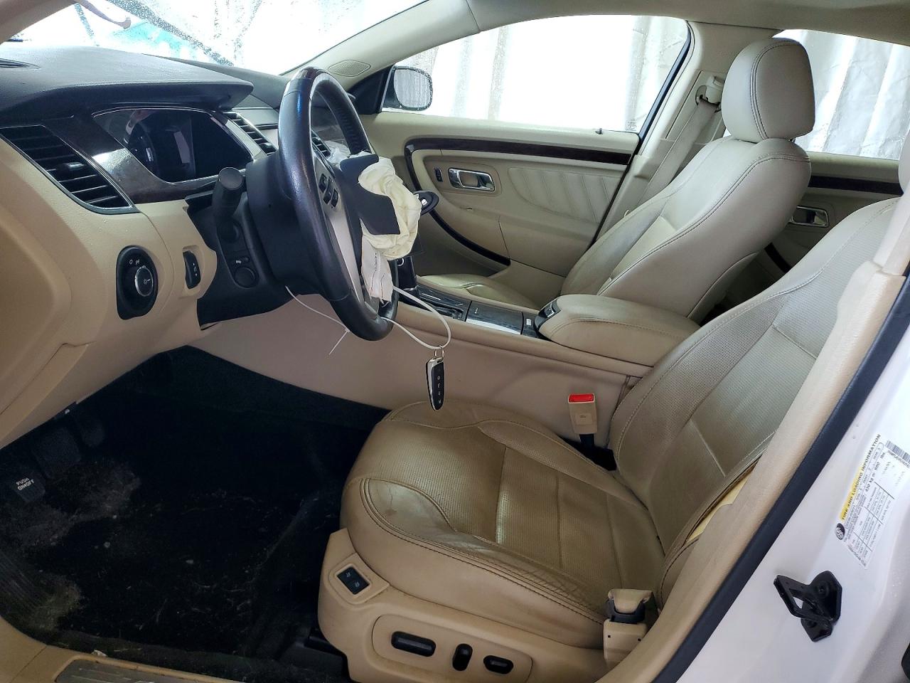 2015 Ford Taurus Limited White vin: 1FAHP2J81FG163163