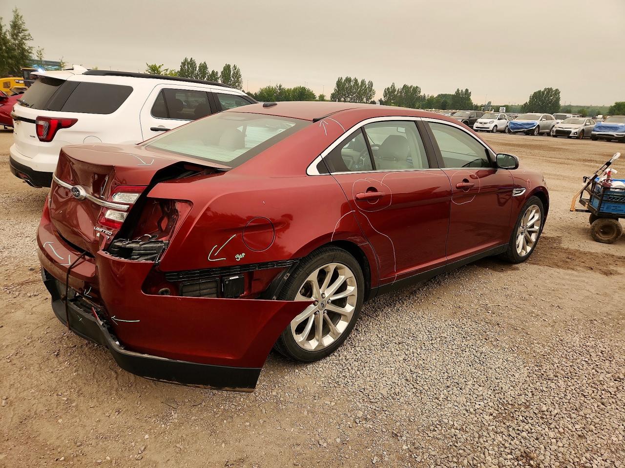 2014 Ford Taurus Limited Темно-бордовый vin: 1FAHP2J82EG176891