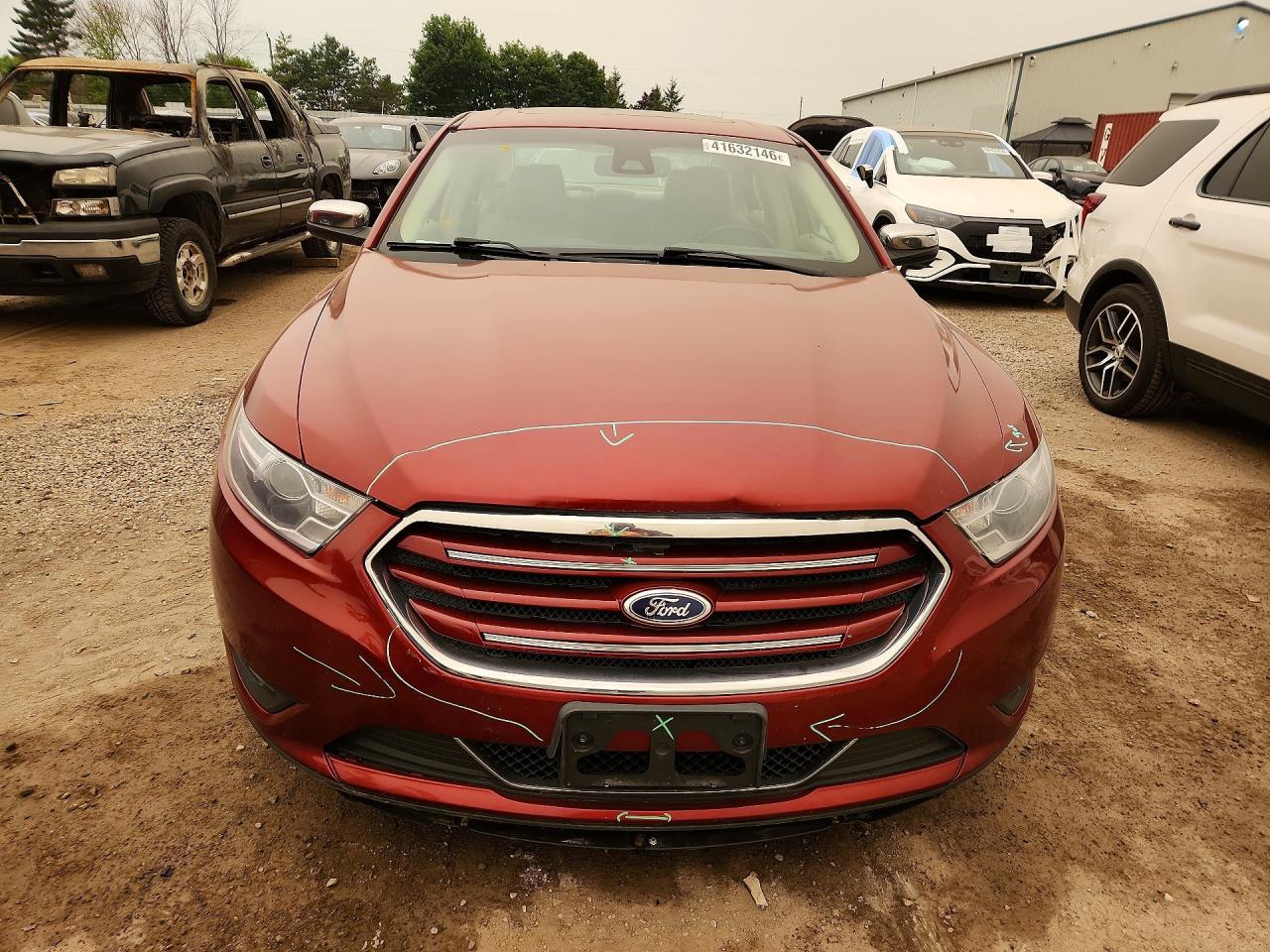 2014 Ford Taurus Limited Темно-бордовый vin: 1FAHP2J82EG176891