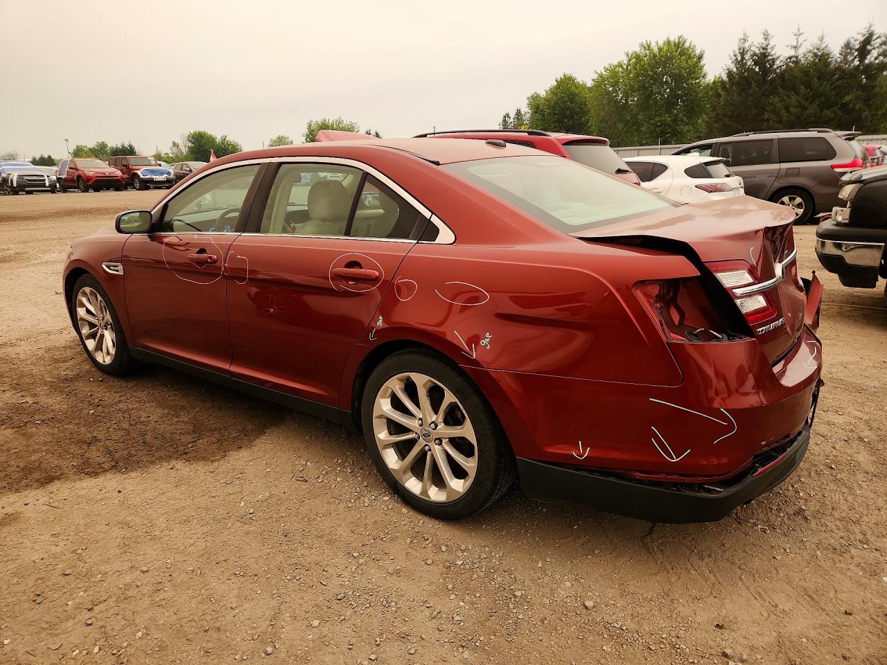 2014 Ford Taurus Limited Темно-бордовый vin: 1FAHP2J82EG176891