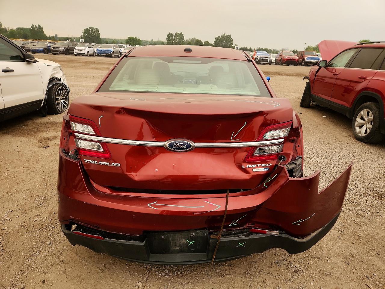 2014 Ford Taurus Limited Темно-бордовый vin: 1FAHP2J82EG176891