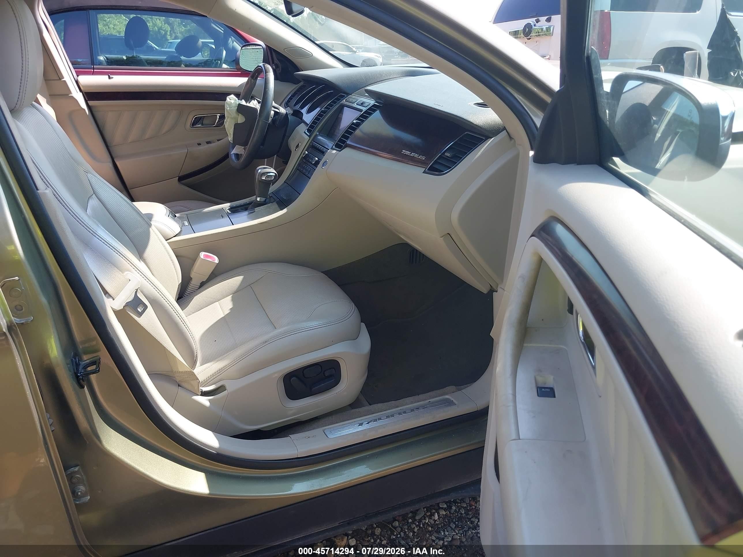2012 Ford Taurus Limited Зеленый vin: 1FAHP2JW4CG113660