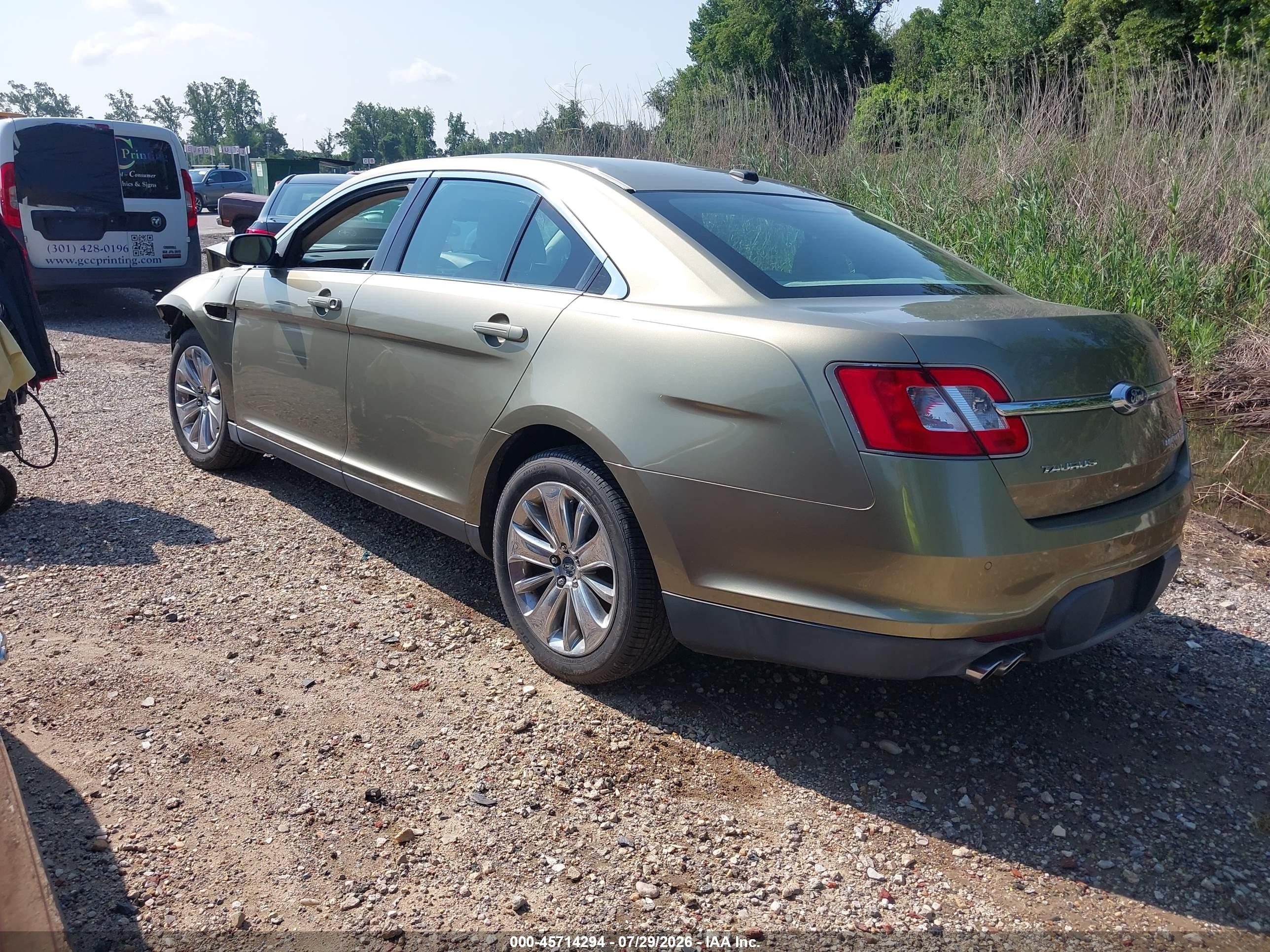 2012 Ford Taurus Limited Зеленый vin: 1FAHP2JW4CG113660