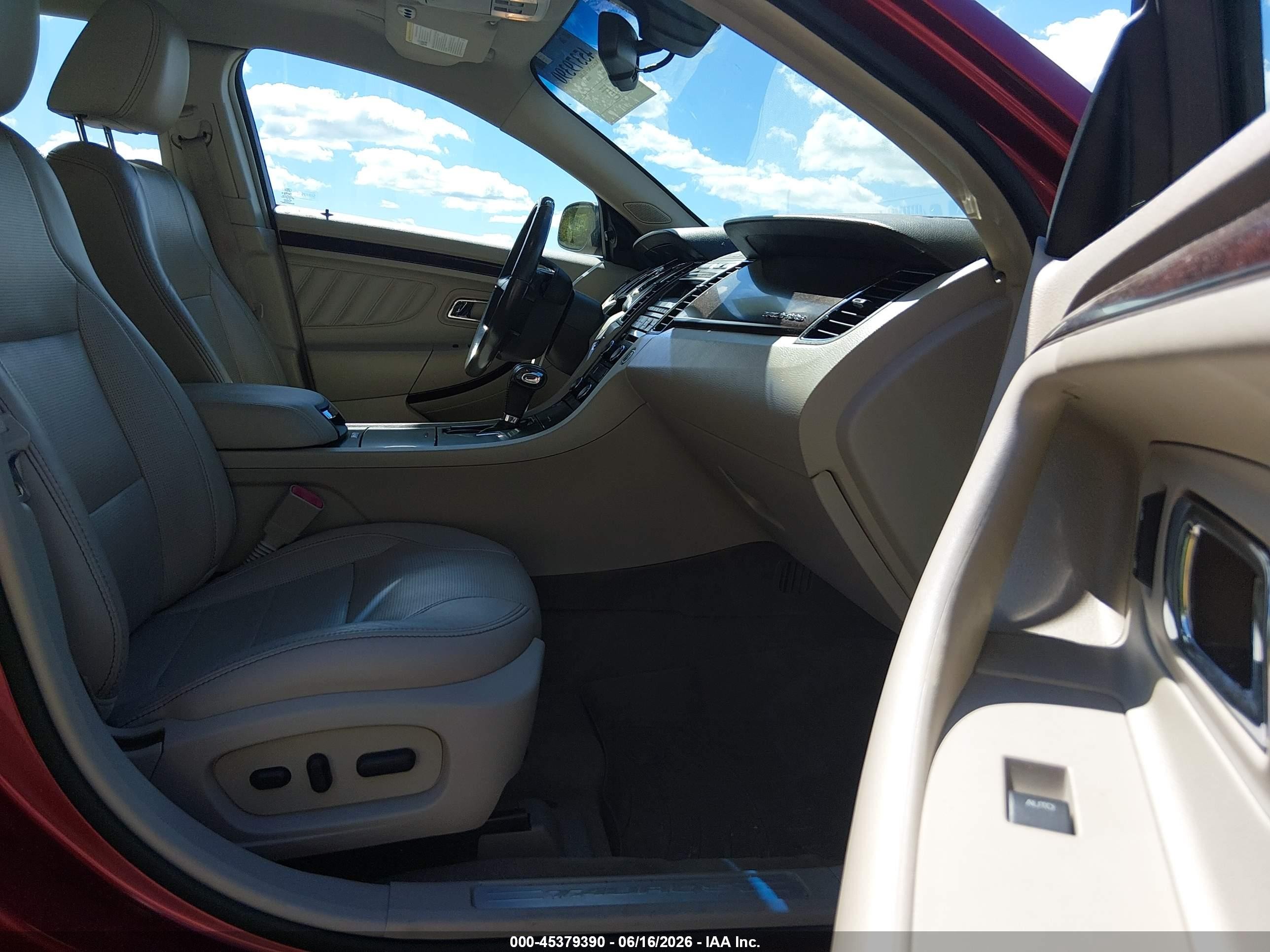 2012 Ford Taurus Limited Red vin: 1FAHP2JW6CG120982
