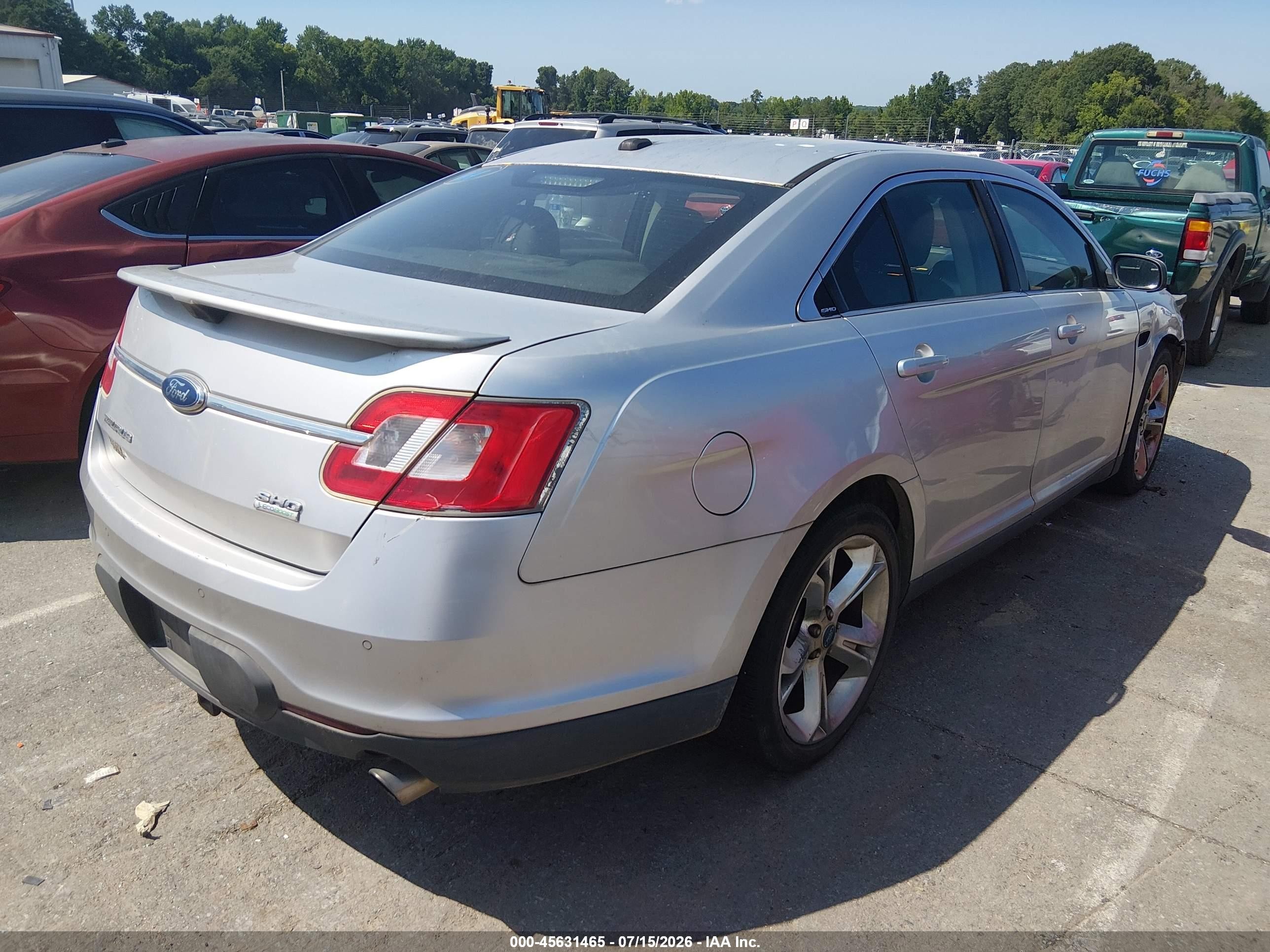 2010 Ford Taurus Sho Серебряный vin: 1FAHP2KT1AG107431