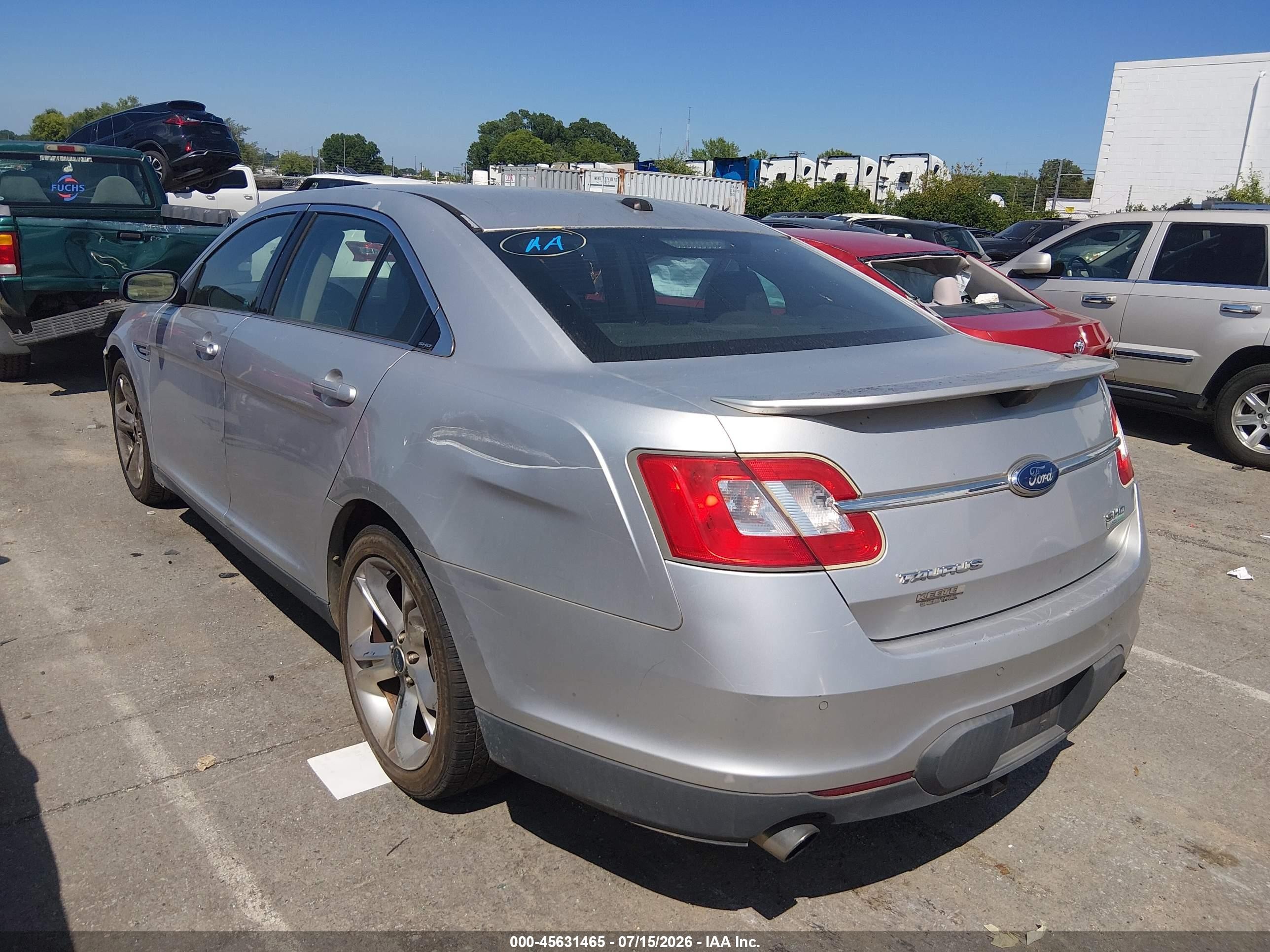 2010 Ford Taurus Sho Серебряный vin: 1FAHP2KT1AG107431