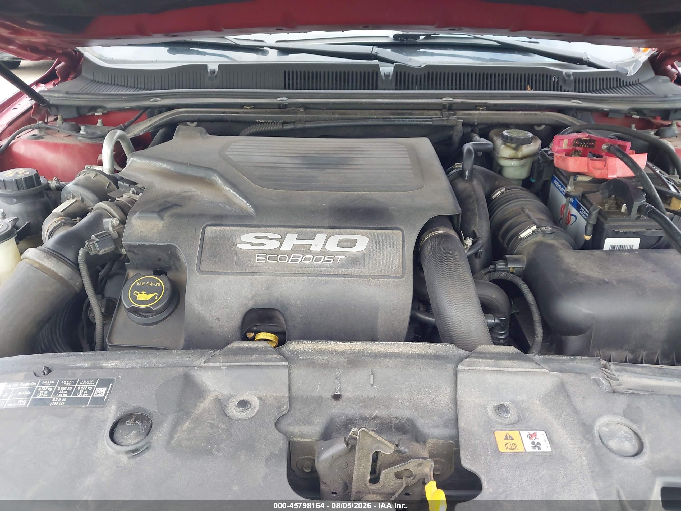 2015 Ford Taurus Sho Red vin: 1FAHP2KT1FG121823