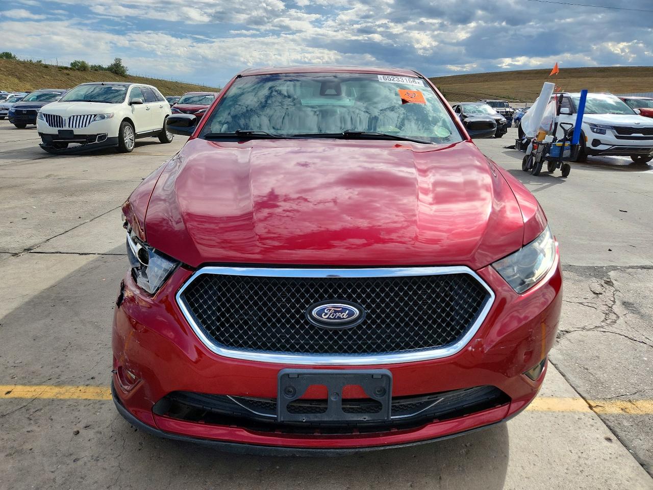 2017 Ford Taurus Sho Красный vin: 1FAHP2KT1HG135191