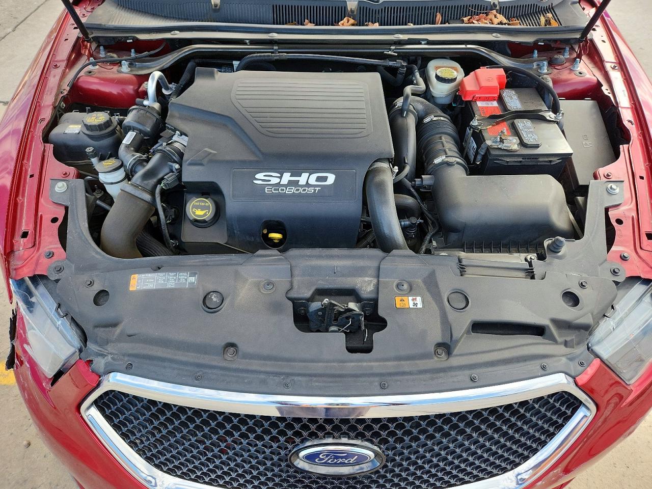 2017 Ford Taurus Sho Красный vin: 1FAHP2KT1HG135191