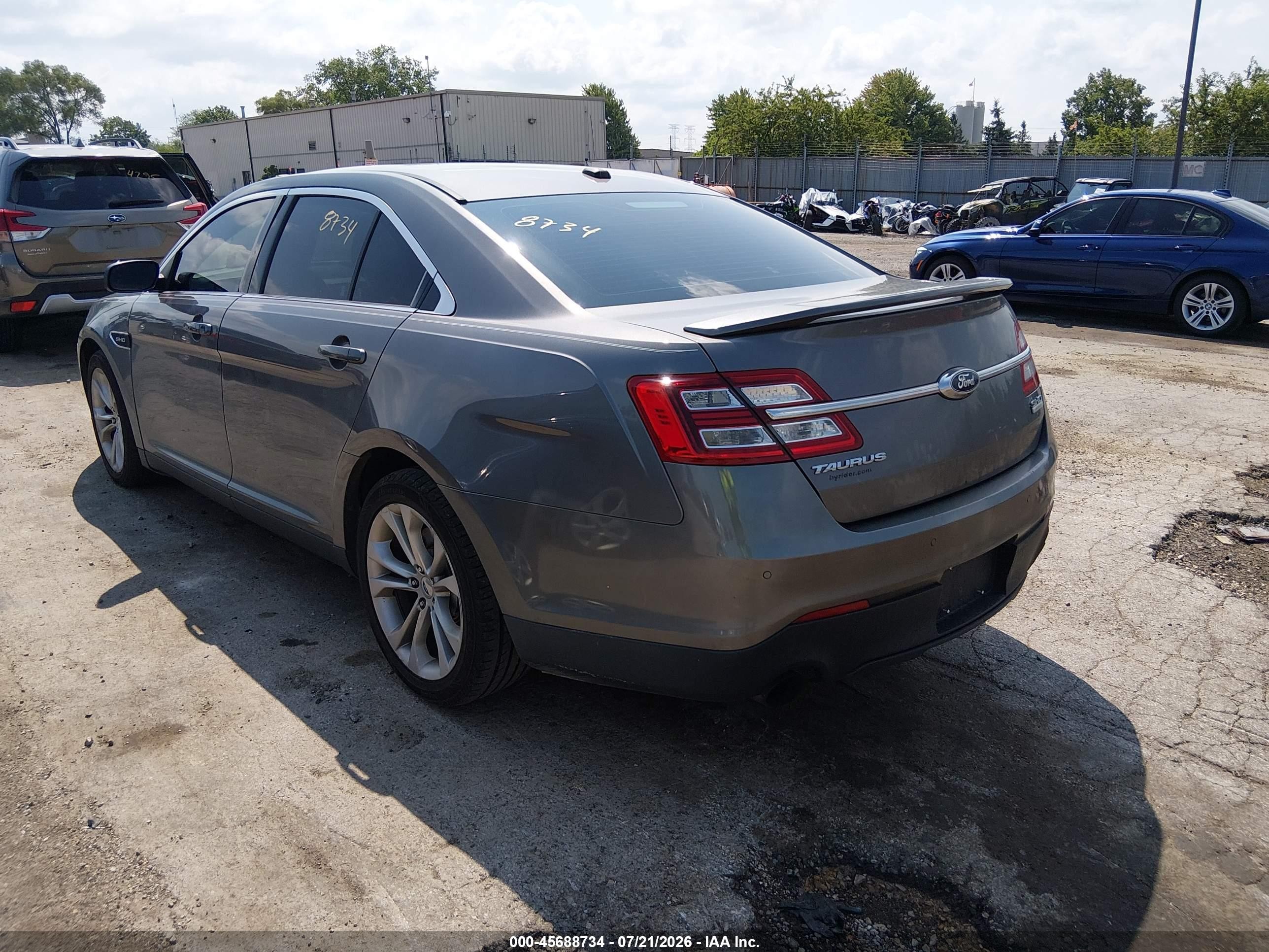 2013 Ford Taurus Sho Gray vin: 1FAHP2KT2DG114523